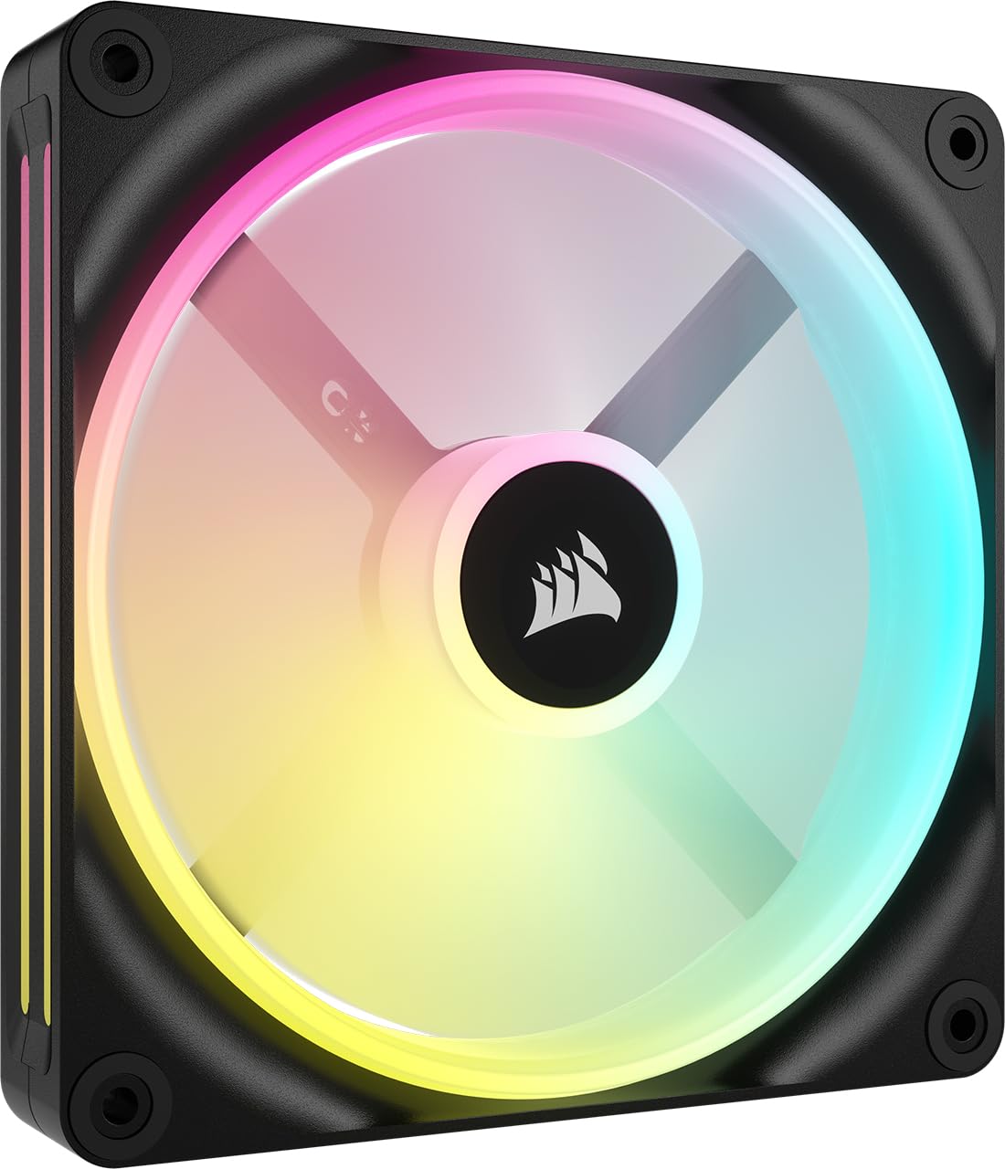 CORSAIR QX Series QX140 RGB 140mm Fan - iCUE Link Ecosystem - Magnetic Dome RGB PWM Single Fan - Up to 2400RPM - Black