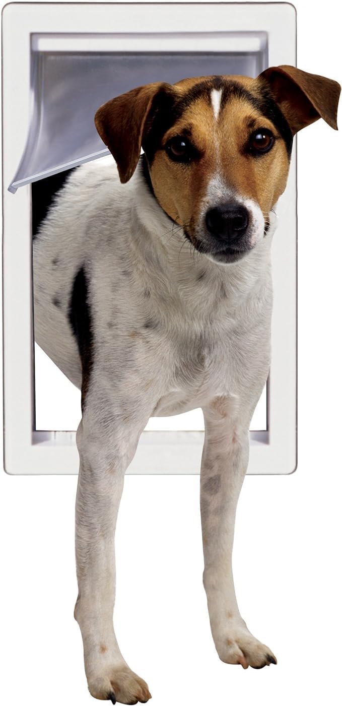 Perfect Pet Medium Pet Door with Telescoping Frame, 7-Inch by 11-Inch Opening