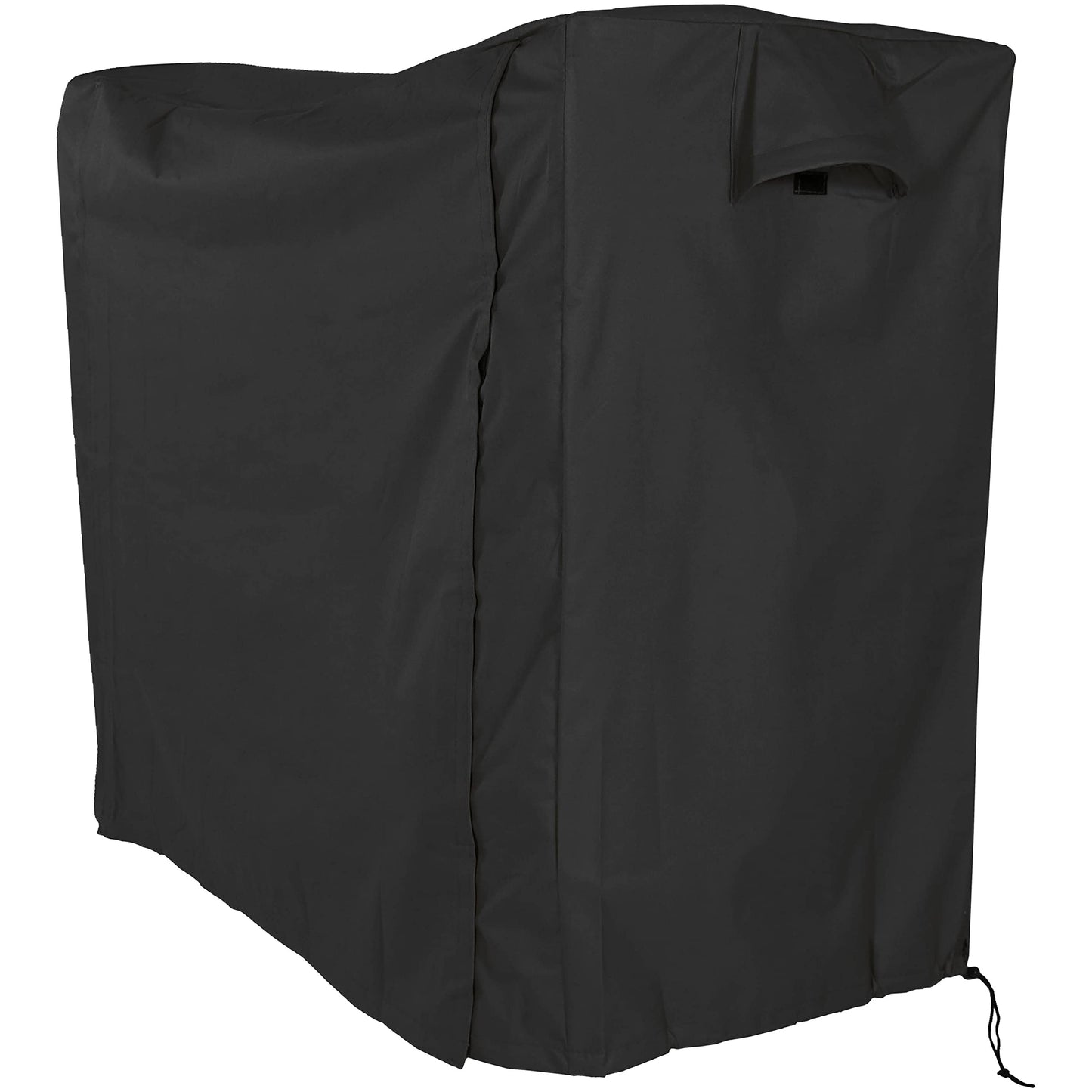 Sunnydaze 5-Foot Firewood Log Rack Cover - Weather-Resistant Outdoor Heavy-Duty Polyester with PVC Backing - Black