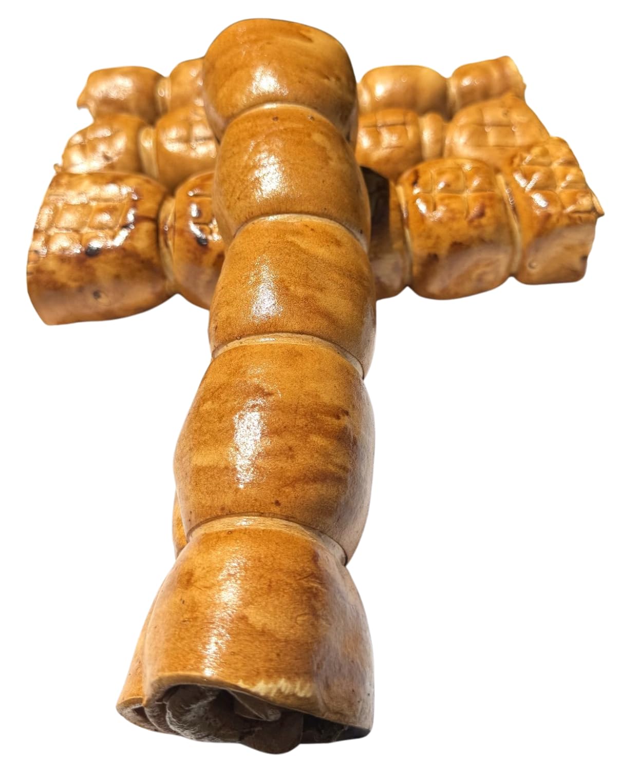 Beef Cheek Rolls Dog CHEW Treat - *(Beef Basted 4 PACK/12 INCH)* - Rawhide Free - Super Thick - All Natural - Long Lasting Dog CHEW - Beef Cheek Rolls - *Natural Color May Vary*