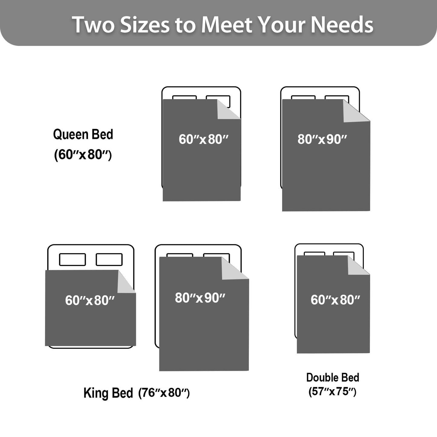 Haltune Waterproof and Stain Proof Blanket for Bed 230 * 203cm,King Size Grey Bed Dry Guard Blanket, Gray Flannel & Sherpa Throw Blanket