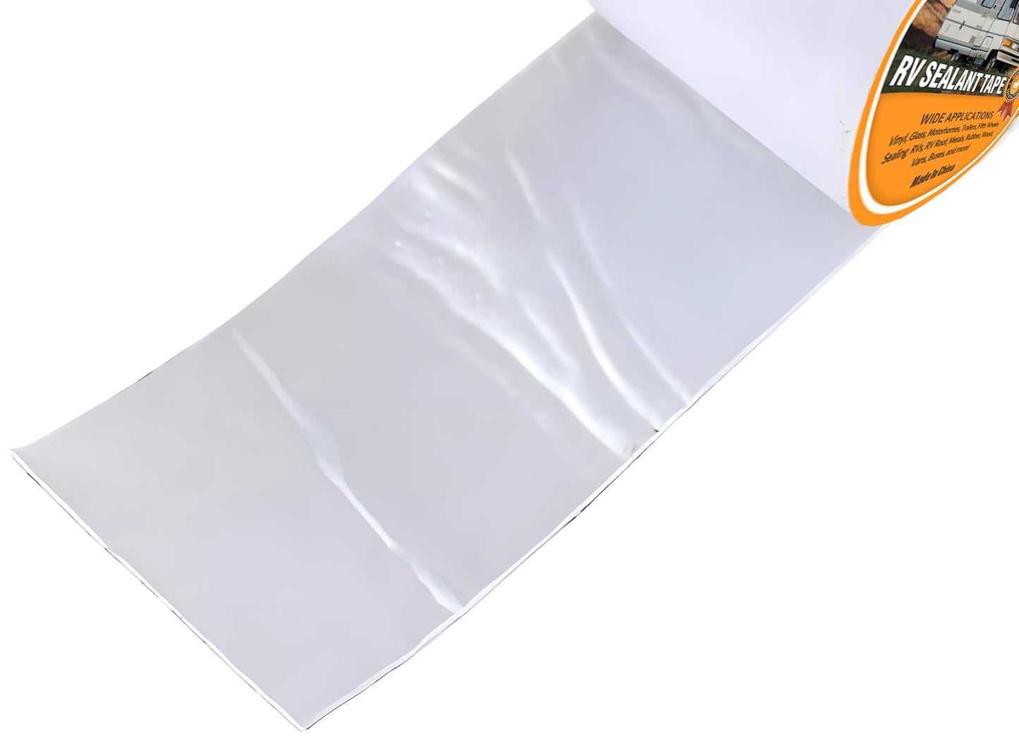 RV Roof Tape, RV Sealant Tape White, 4" x 50' Weatherproof, UV-Resistant Roofing Tape, RV Camper Roofing Repair Sealant Tape for Boat Sealing, Window, Truck Stop Camper Roof Leaks