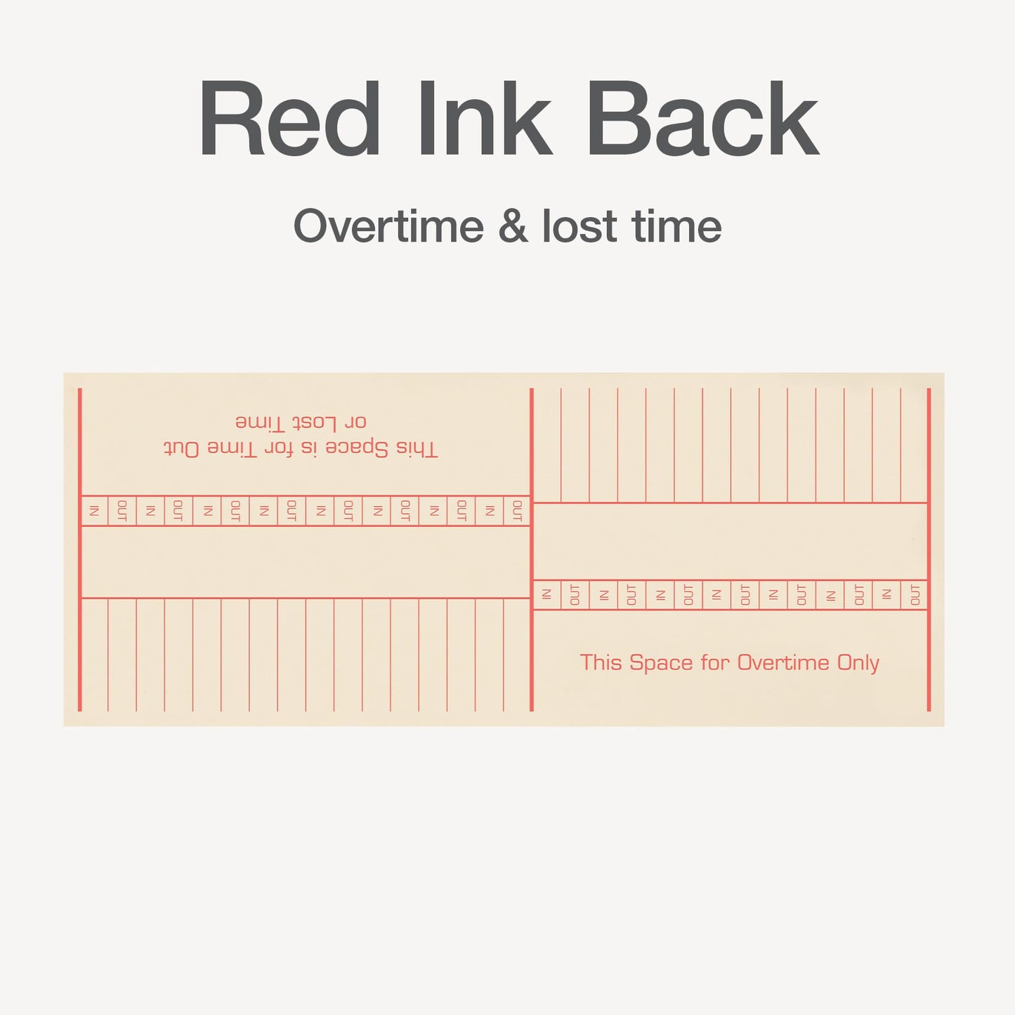 TOPS Weekly Time Cards, Green Ink Front, Red Ink Back, 3.375 x 8.25 Inches, 500-Count, Manila (1260)