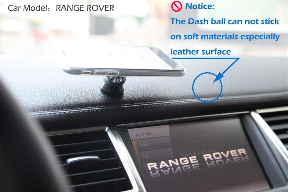 Nochoice Magnetic Car Mount Cell for Phones Big Angle Black (3 Magnets + 3 Balls)