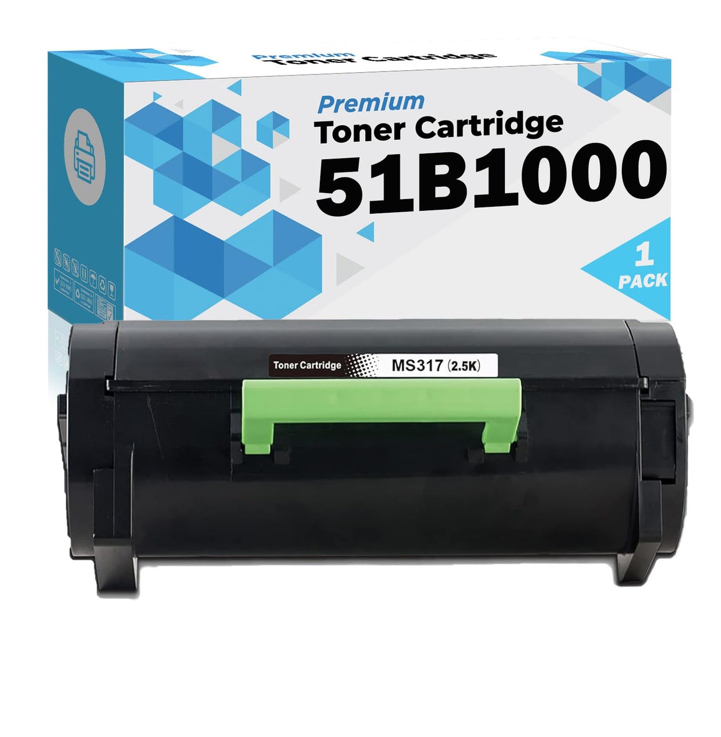 1 PK Ultra Toner® Lexmark ms317dn Toner Cartridge 51B1000 Compatible Replacement for MS317 for Lexmark MS317dn MS417dn MS517dn MS617dn MX317dn MX417de MX517de MX617de