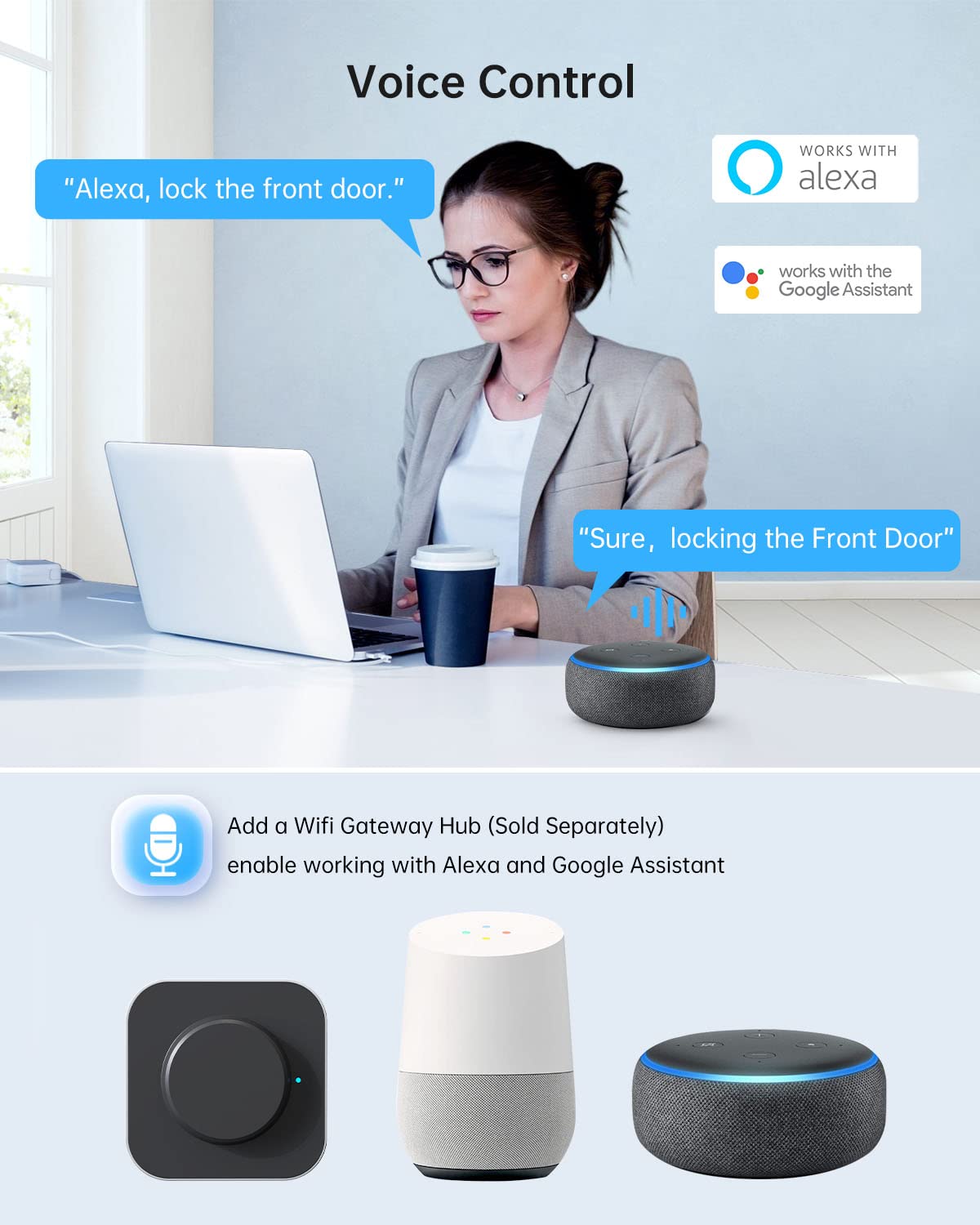 Smart Lock,SMONET Fingerprint Deadbolt Keyless Entry Door Lock with Electronic Bluetooth Digital Keypad Deadbolt for Front Door,Biometrics,Auto-Lock,Fob Keys,Passcode by APP Control for Home,Black
