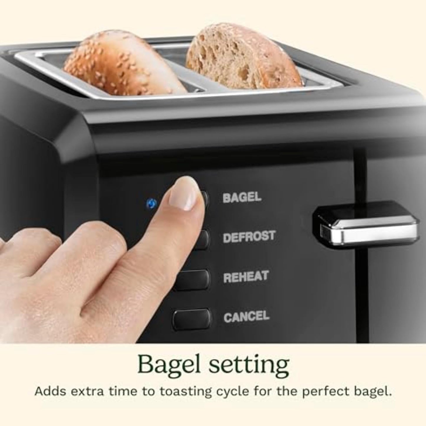Cuisinart 2-Slice Black Compact Toaster, 7-browning Levels, Black (CPT-122BKC)