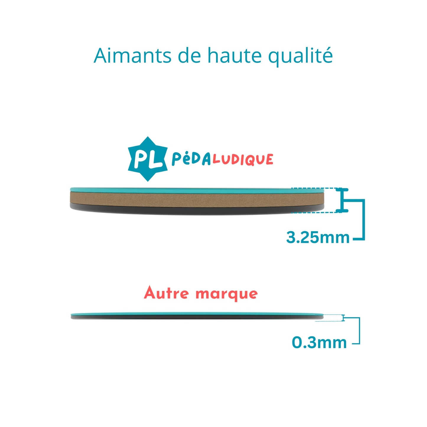 Tableau d'apprentissage de la propreté magnétique (en français) (Dinosaures)