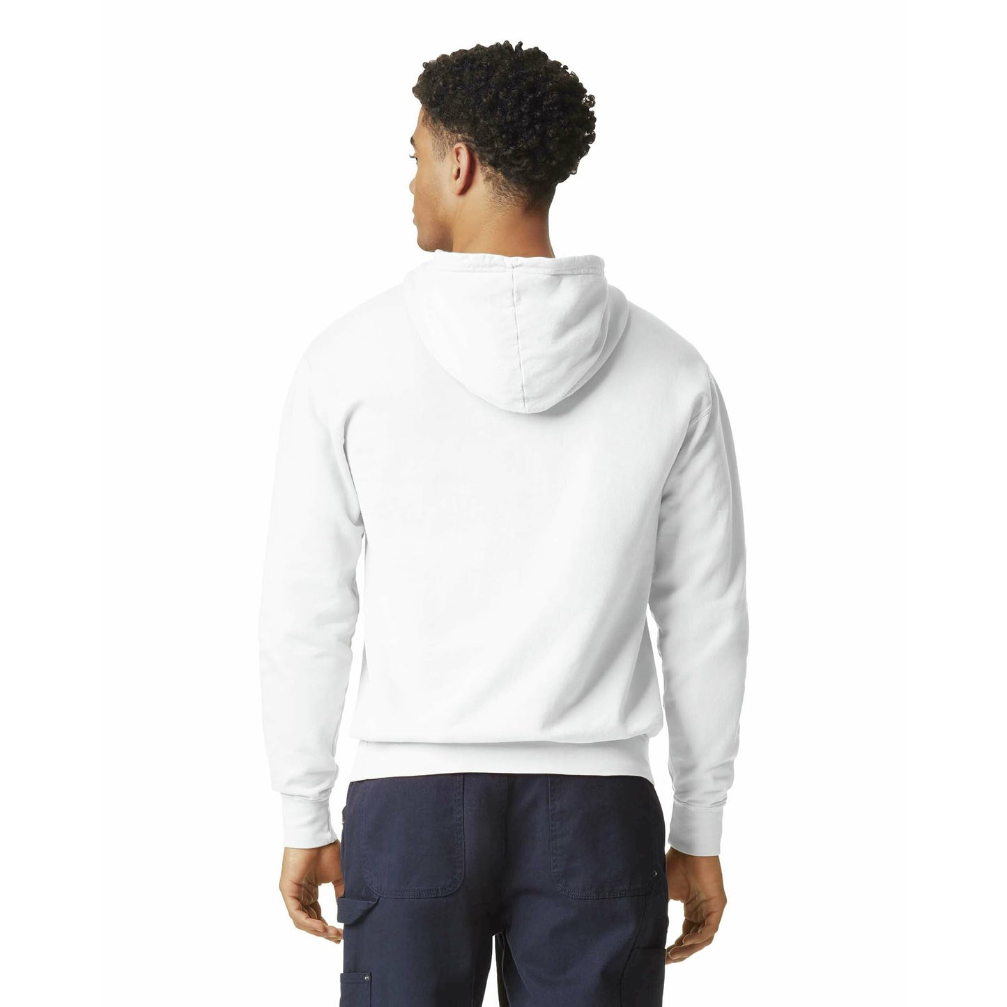 Comfort Colors Lightweight Cotton Hoodie Sweatshirt, Style G1467, White, Small
