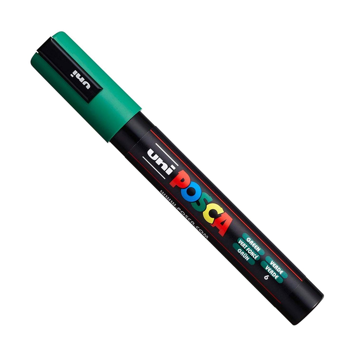 Uni Posca PC-5M Paint Pen Art Marker Pen - Professional 12 Pen Set - Extra Black + White
