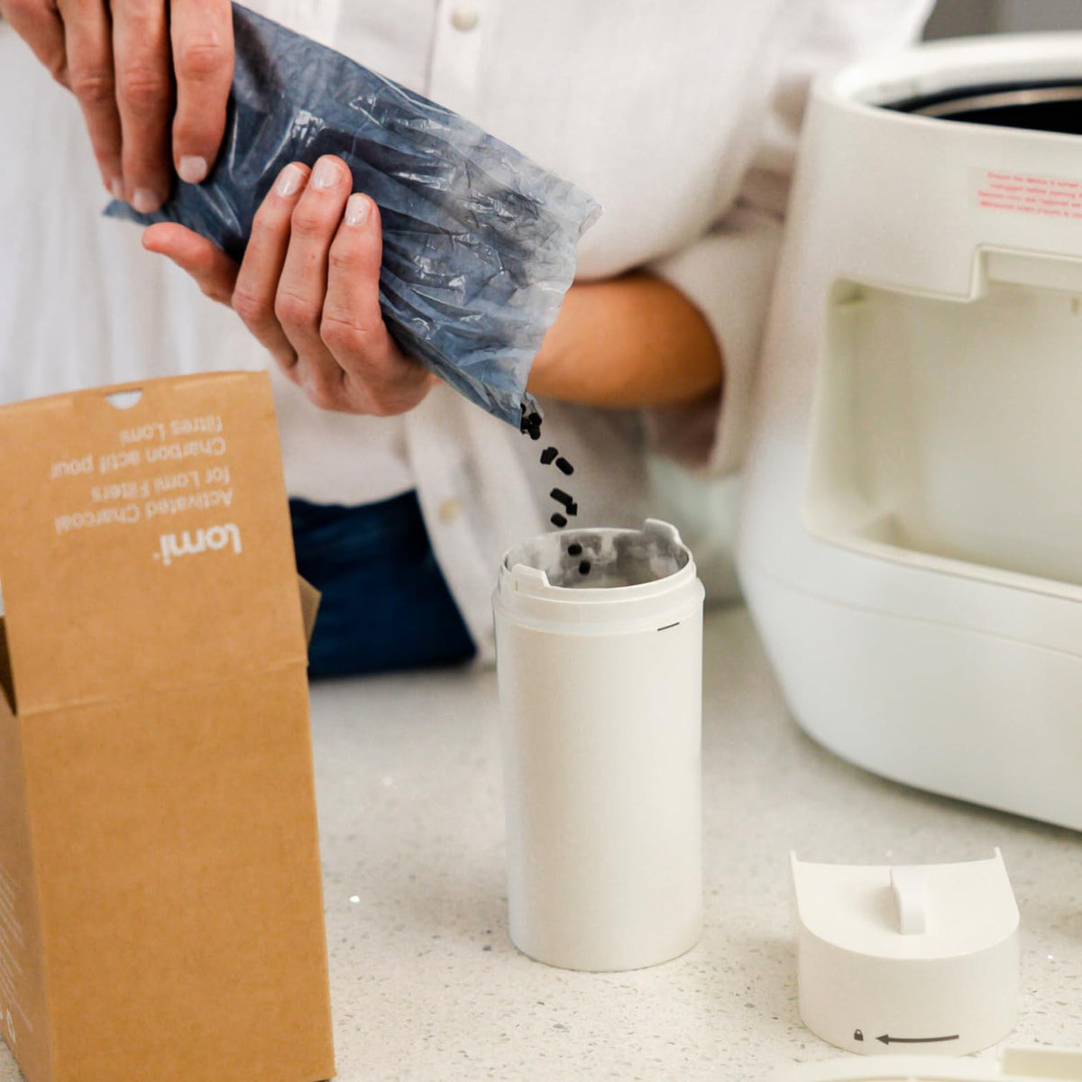 Lomi Pods & Filters Bundle | Lomi Pods Turn Your Food Scraps into Nutrient-Rich Plant Food. | Activated Charcoal Filter Refills Keep Your Kitchen Smelling Fresh and Odour-Free