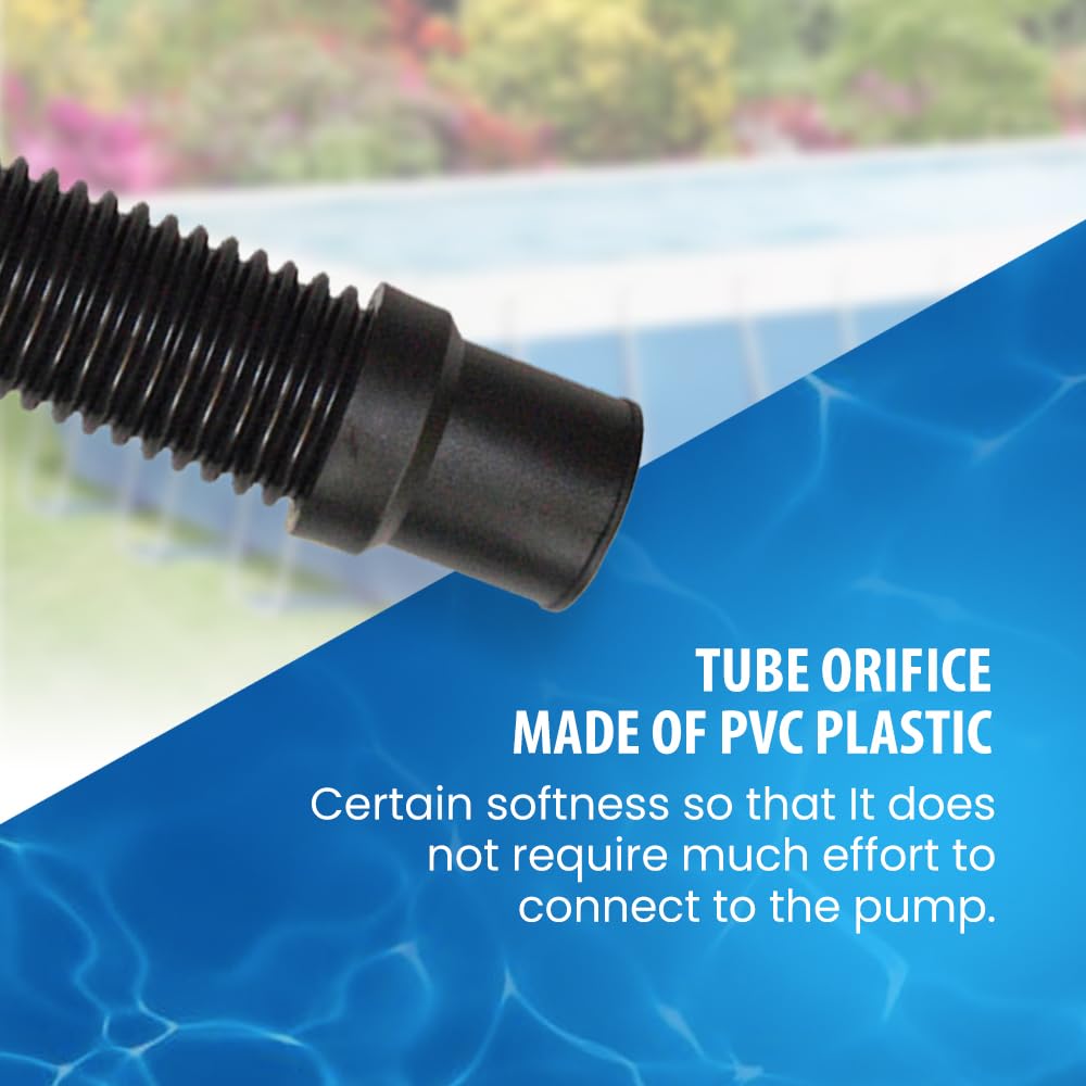 JED Pool Tools 60-345-04 Deluxe Filter Connecting Hose for Swimming Pool, 1-1/2-Inch by 4-Feet