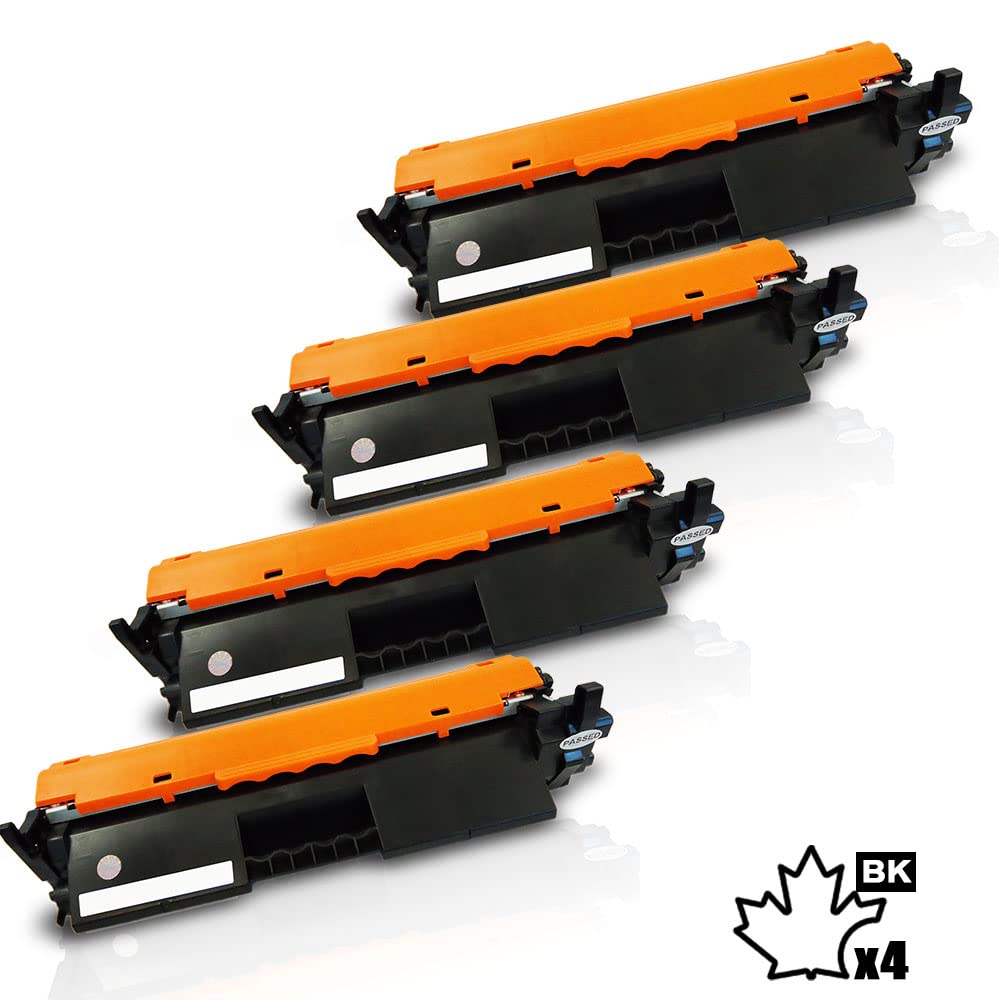 4PK Inkfirst Compatible Toner Cartridges Replacement for HP CF217A 17A [with CHIP] LaserJet Pro MFP M130 M102 M130fw M130nw M102a M102w M130fn M130a