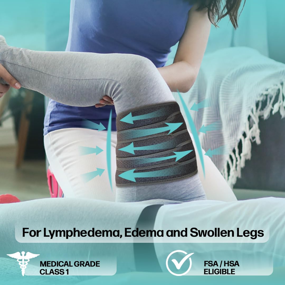 Beltwell® - The Adjustable Thigh Compression Wraps For Big Swollen Upper Legs (1 Wrap) (XXL-TALL)