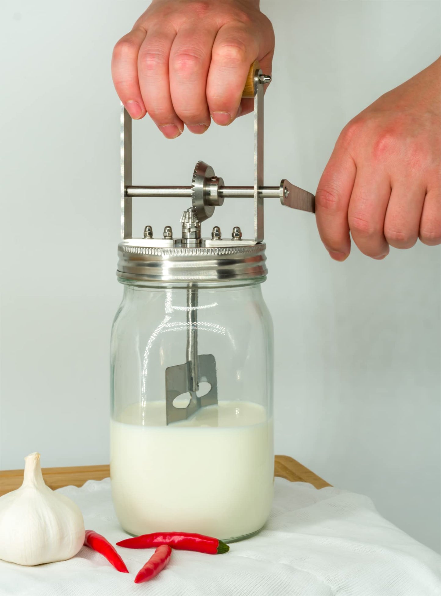 aeaker Aeaker Glass Butter Churn; Delicious Homemade Butter in as Little as Ten Minutes; Large 32-Fluid Ounce Capacity Butter Churner, 1 EA, ASFE588