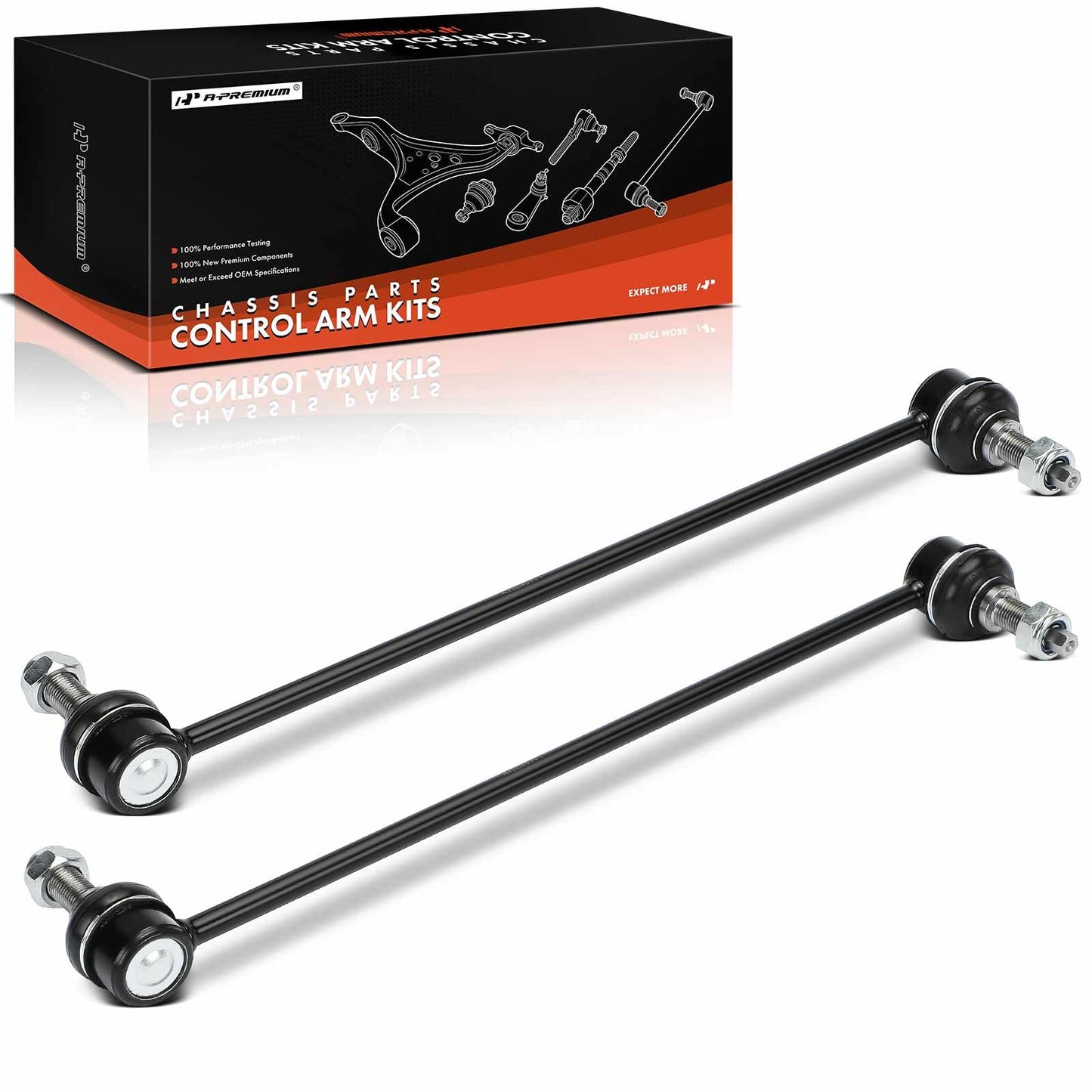 A-Premium 2 x Front Sway Bar Links Stabilizer Bar Links, Compatible with Kia Sorento 2016-2021, Sportage 2023-2024, Telluride 2020-2021 & Hyundai Santa Fe 2019-2022, Tucson, Palisade, Santa Cruz