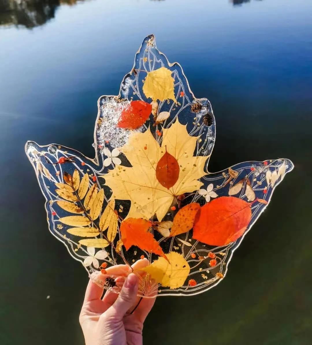 301Pcs Dried Pressed Flowers Leaves & Butterfly Stickers for Crafts,TrendCart Real Natural Dry Pressed Flowers for Resin Molds Nails Art Candle Making Phone Cases DIY Art Crafts Jewelry Making