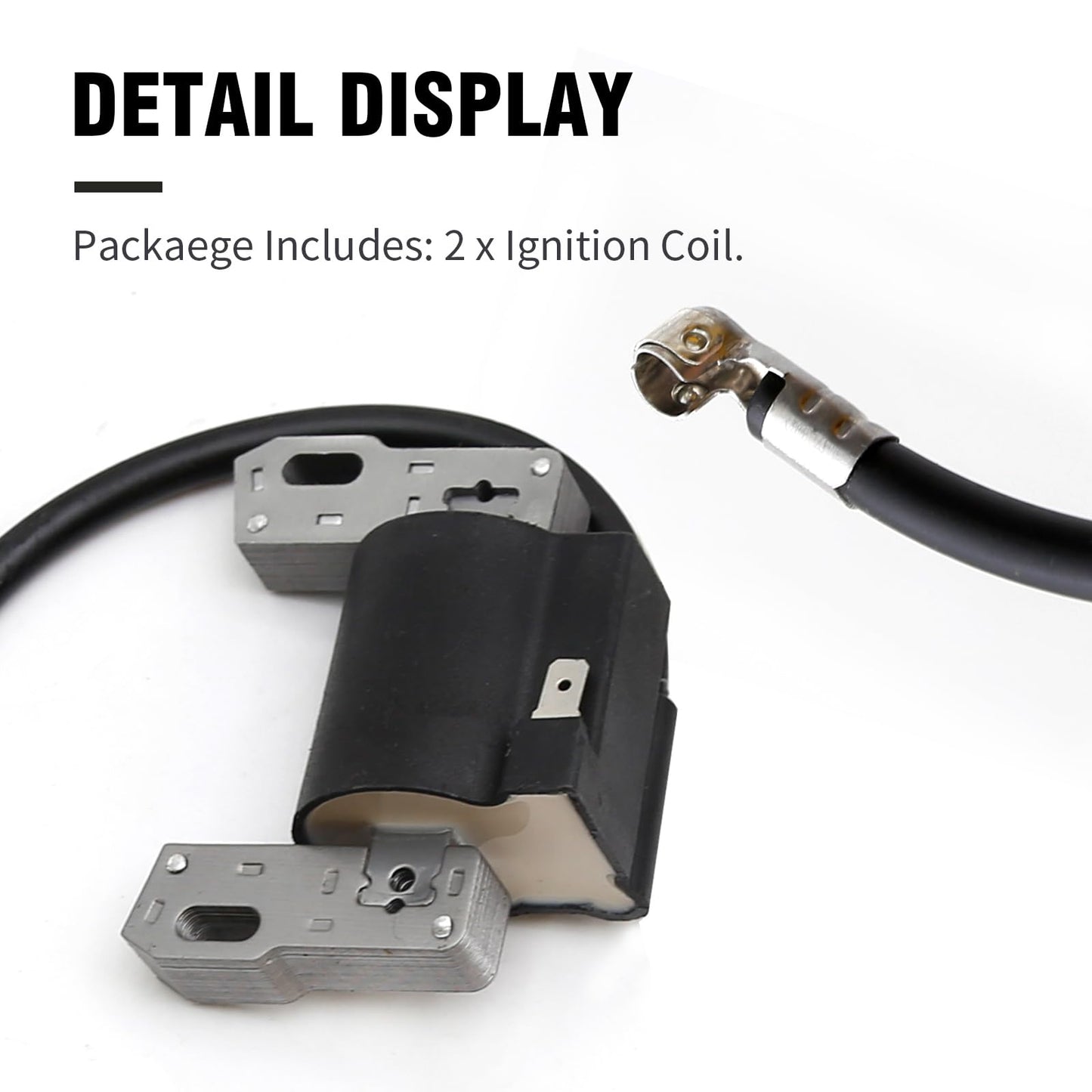 laffoonparts 2Pcs 406777 799651 Ignition Coil Replacement for B S Intek V-Twin 18-22HP Engine Replace 691060 499447 401577 592846