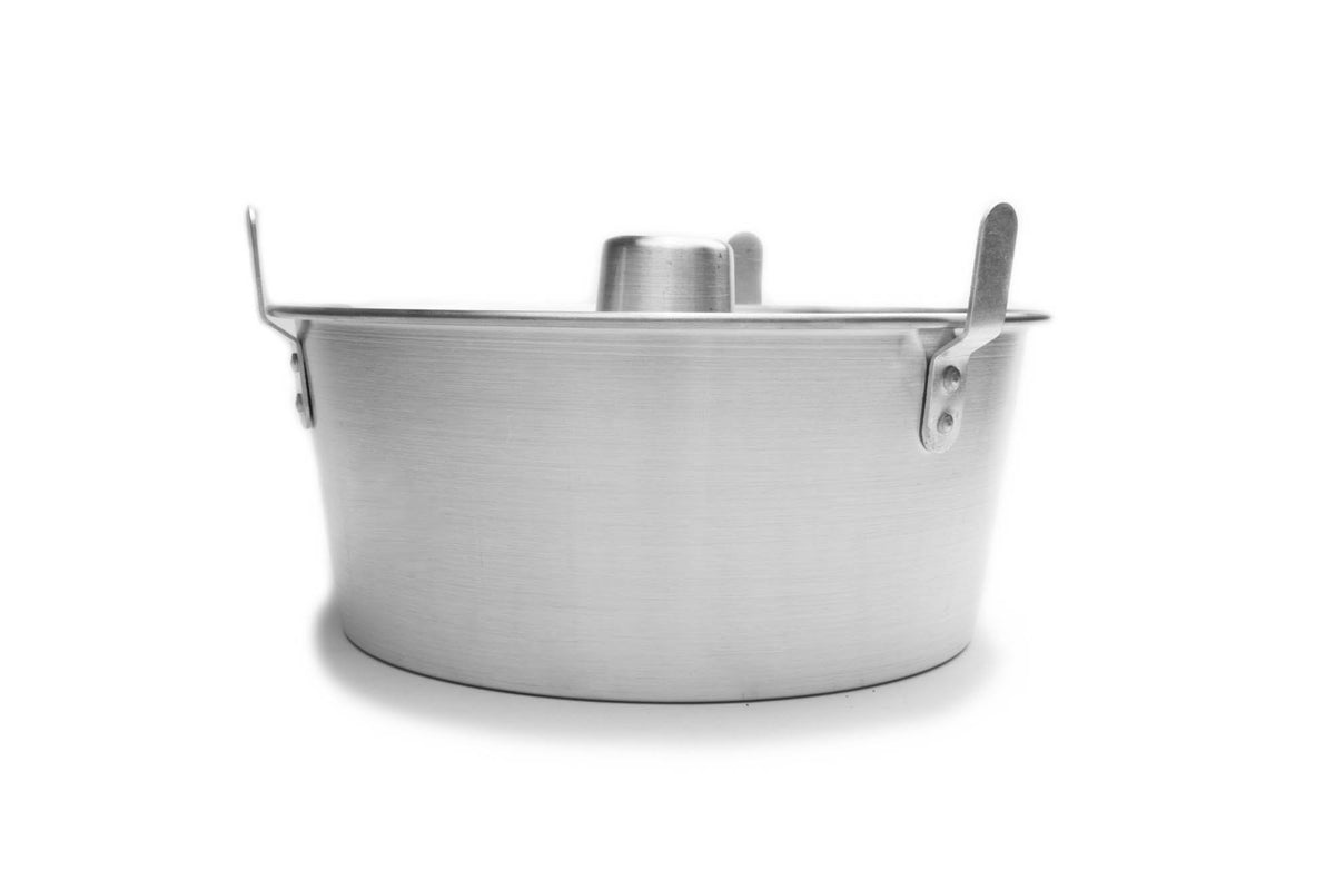 Fox Run Reinforced Angel Cake Food Pan with Removable Bottom and Feet, Aluminum, 10.75"
