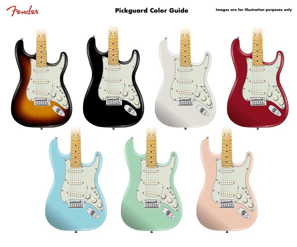 Fender 099-1343-000 62 Stratocaster 11 Hole Mint Green Pickguard, 3-Ply for 3 Single Coil Pickups