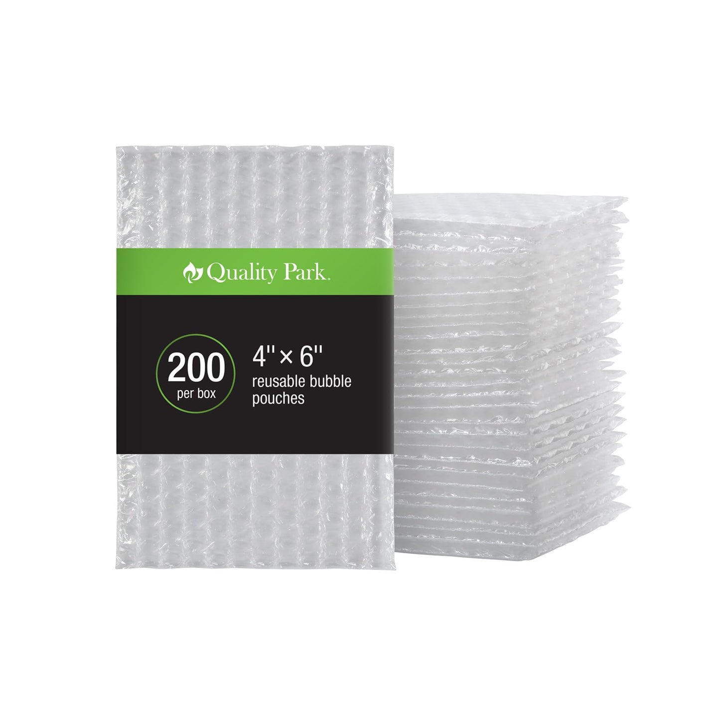 Quality Park Clear Bubble Pouches, Cushioned Packing and Shipping Bags, Great for Storage or Mailing, Reusable, 4"x 6", 200/box (QUA85921)
