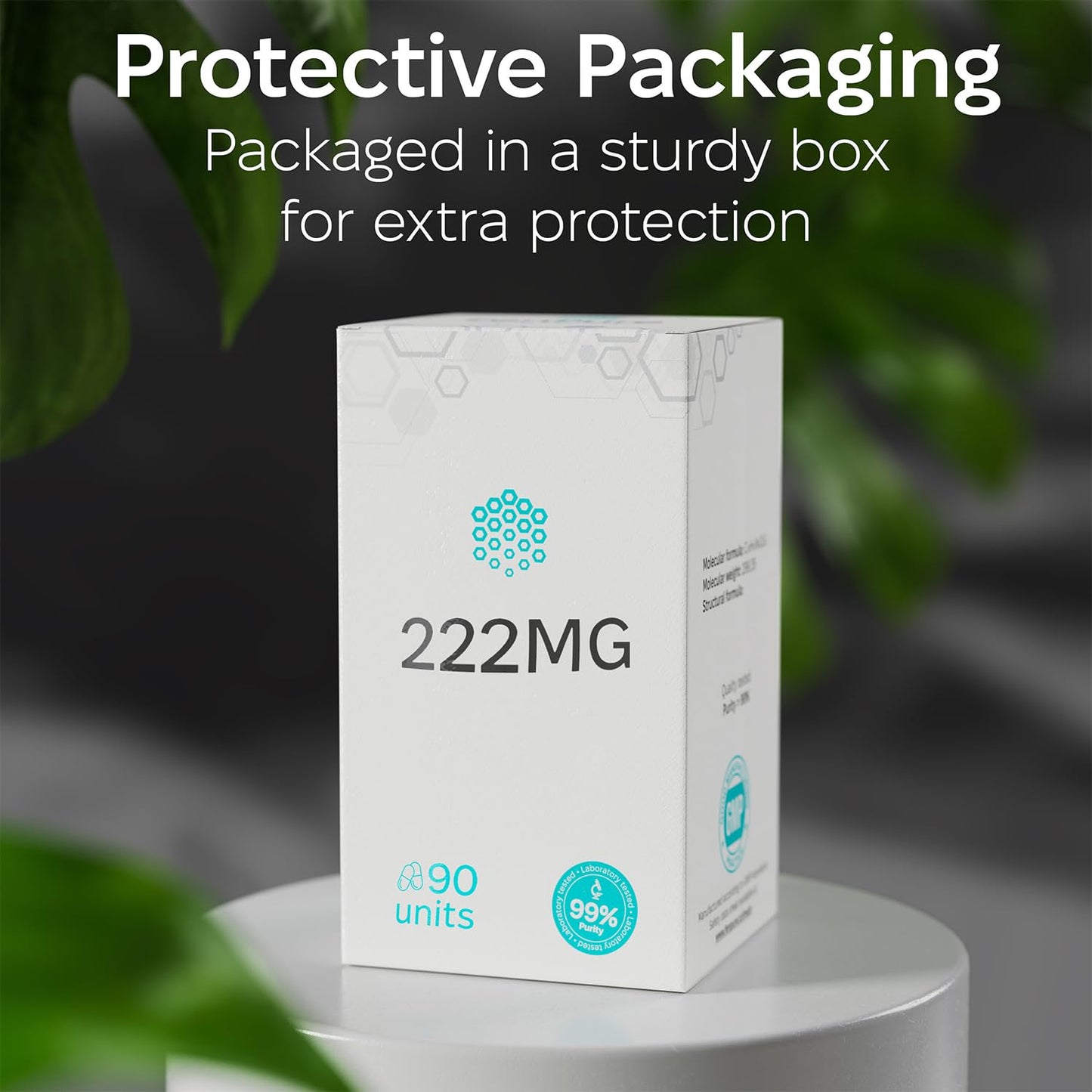 222 || m.g || 90 || ct || 99% 3rd Party Tested