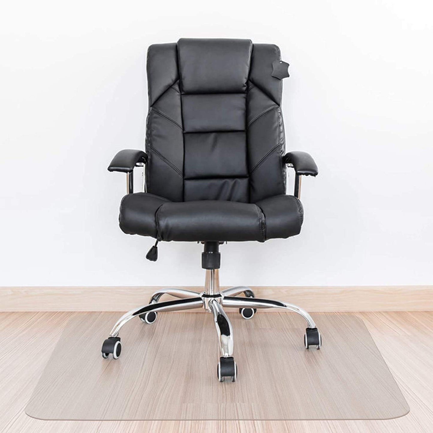 Kuyal Clear Chair Mat, 2MM Thick Hard Floor Use, Transparent Office Home Floor Protector mat Chair mats (48" X 59" Rectangle)
