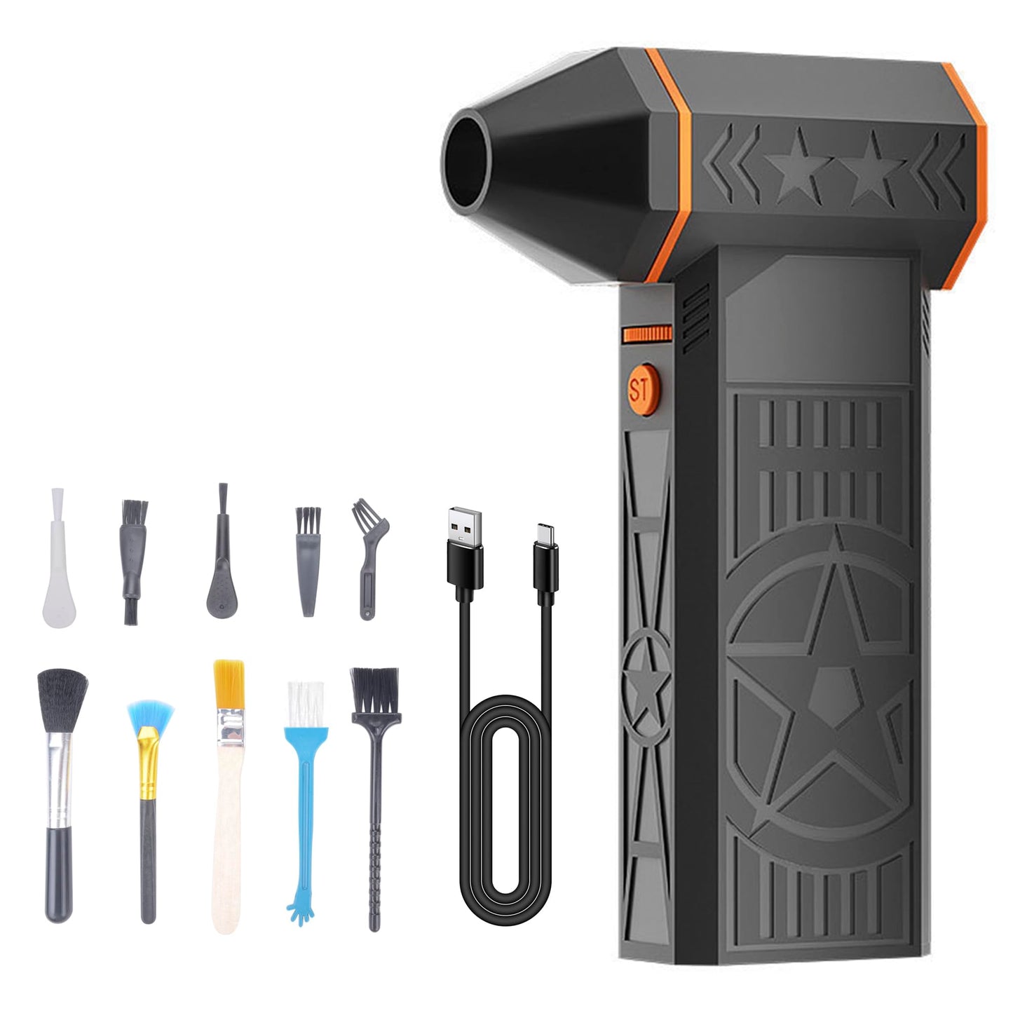 ANCBD Electric Air Duster 300,000RPM Turbo Fan, Rechargeable, 3 Speeds, Multi-use, 8000mAh, Part #753980256263