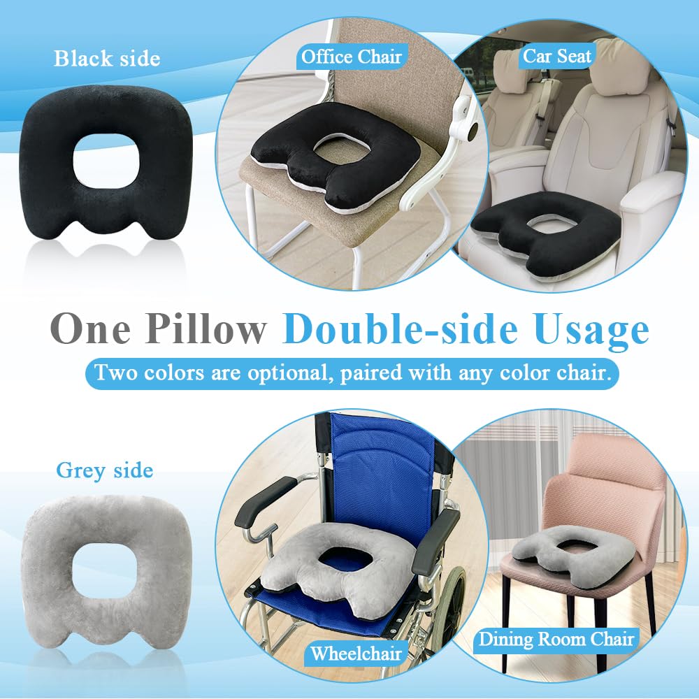 Bed Sore Cushion for Butt Donut Pillow for Tailbone Pain Relief Sitting Hemorrhoid Pillows Donut Postpartum Doughnut Pillow Pressure Ulcer Cushion Sitting Medical Donut Seat Cushion After Surgery