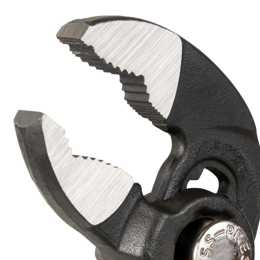 Klein Tools D5052BKIT 2-Piece Quick-Adjust Klaw Pump Pliers Set, 7-Inch and 10-Inch, Compact Design with V-Jaw and Hardened Teeth for Maximum Torque