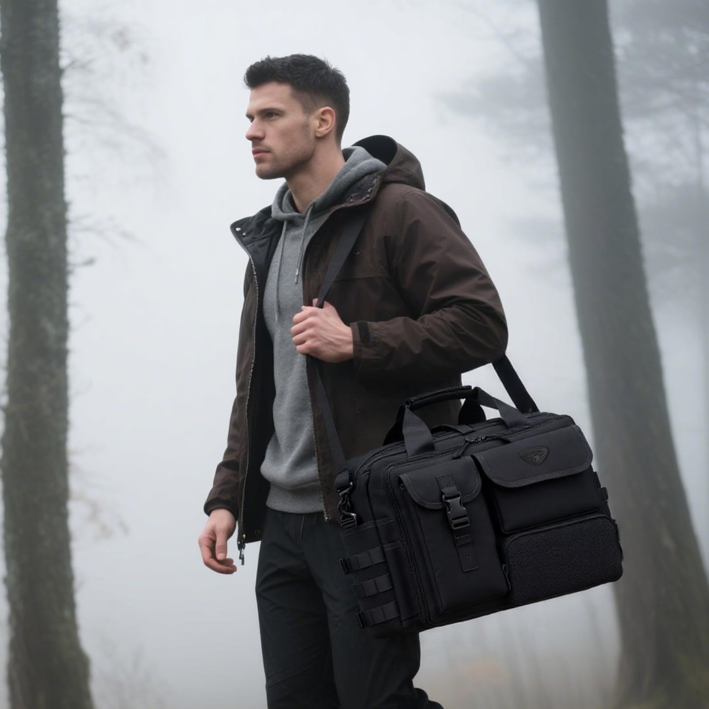 Stypos Tactical Messenger Bag, Tactical Briefcase for Man Military Laptop Bag Messenger Shoulder Bag
