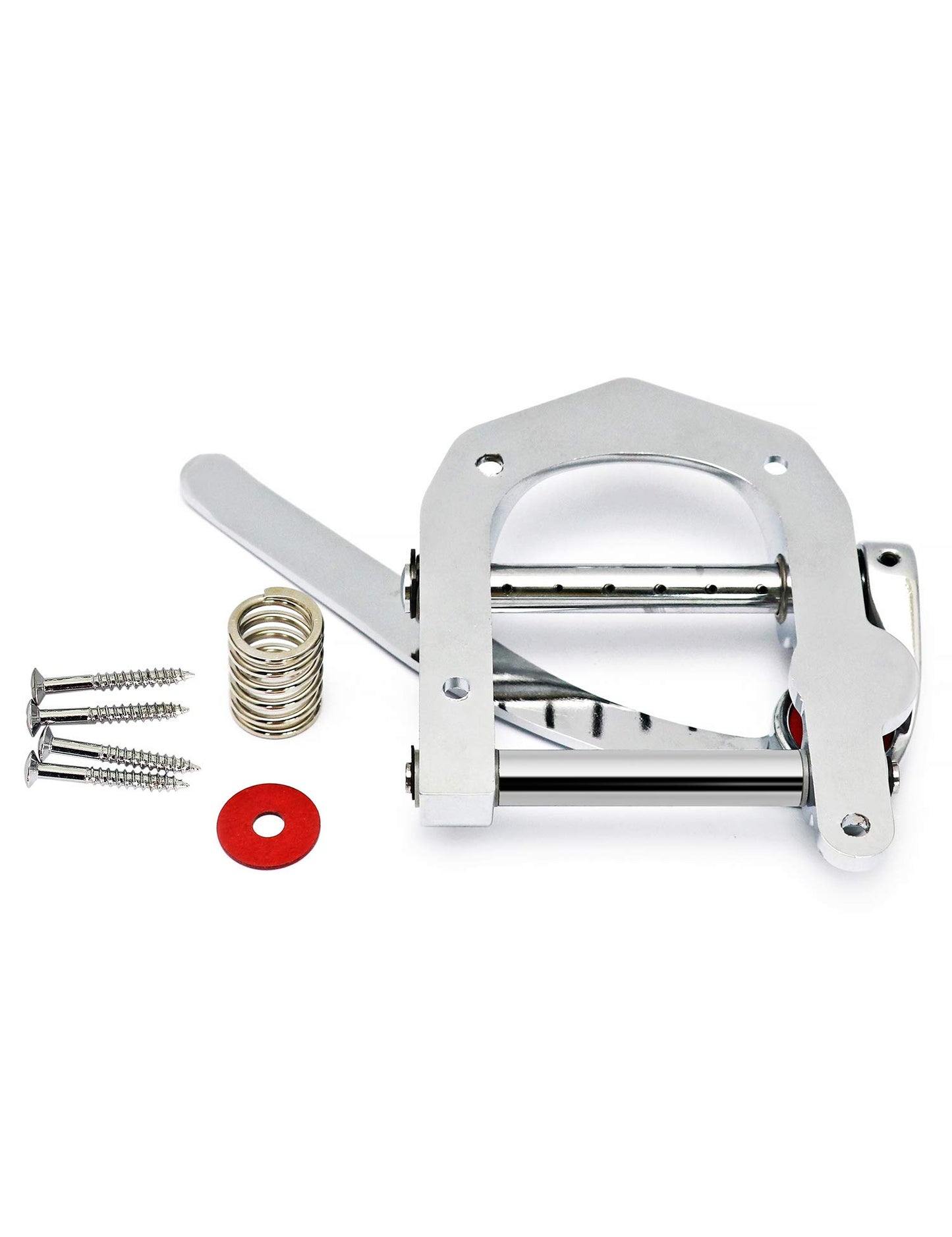 Metallor Guitar Tremolo Bridge Vibrato Tailpiece Compatible with SG LP Tele Style Flat Top Electric Guitar Chrome.