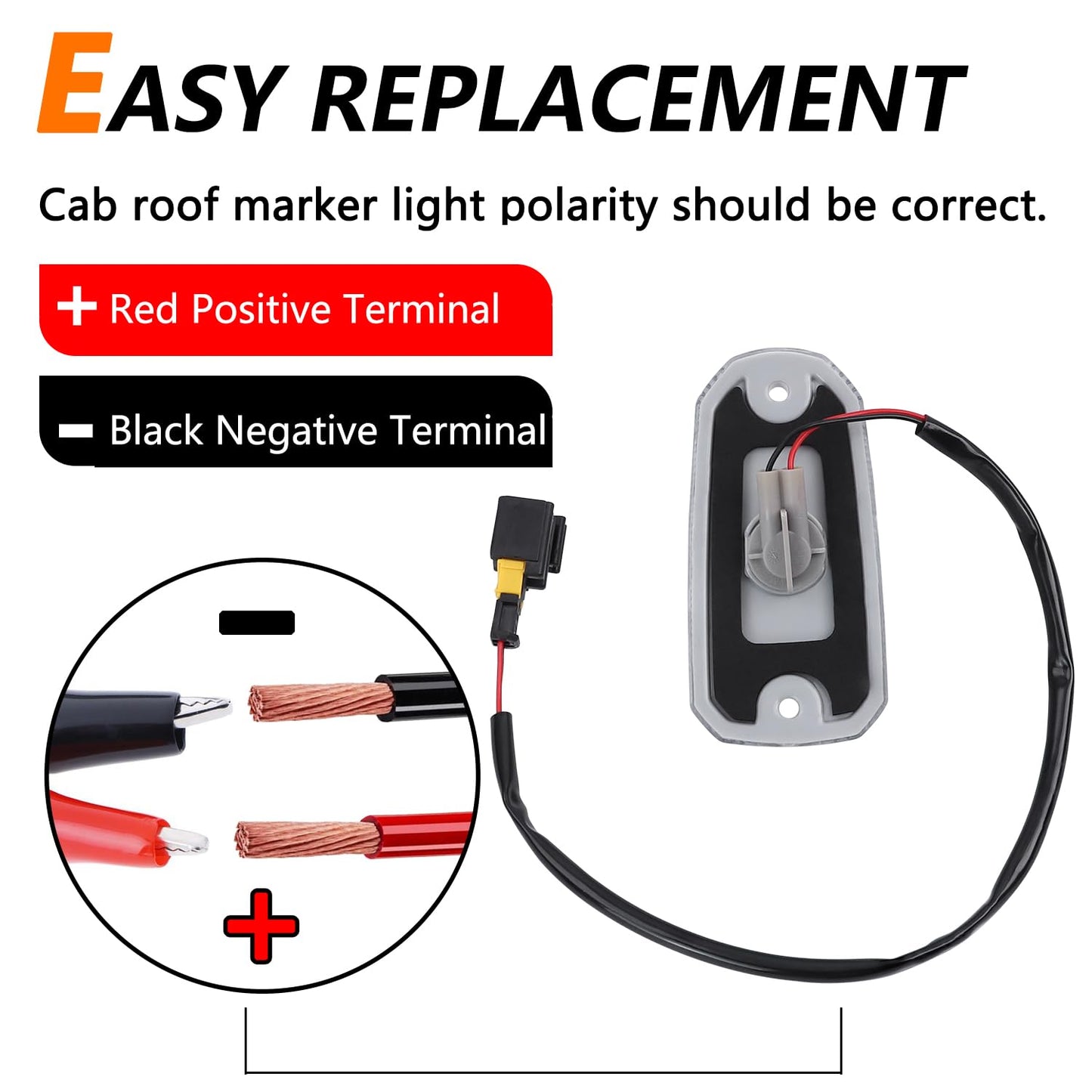 IFYKIM 5PCS Cab Roof Marker Lights Top Roof Clearance Running Lights Compatible with 2014-2026 Dodge Ram ProMaster 1500 2500 3500 Replace# 926-109 68232473AA/AB/AC/AD (Clear Lens Amber Halogen Lamp)