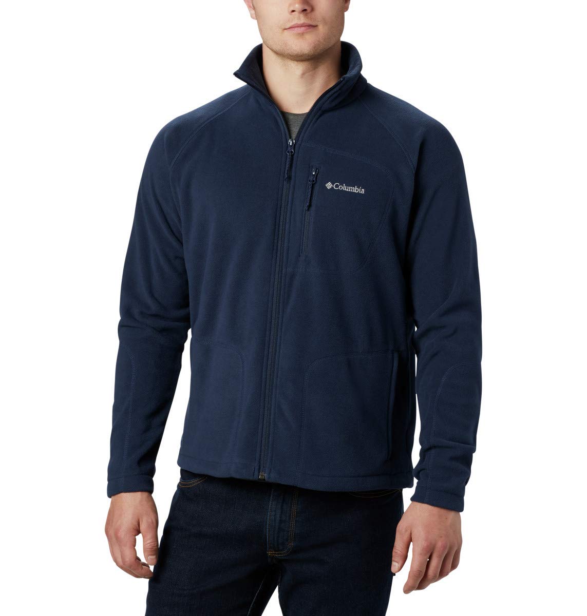 Columbia Men's Fast Trek II Full Zip Fleece, Collegiate Navy, Small