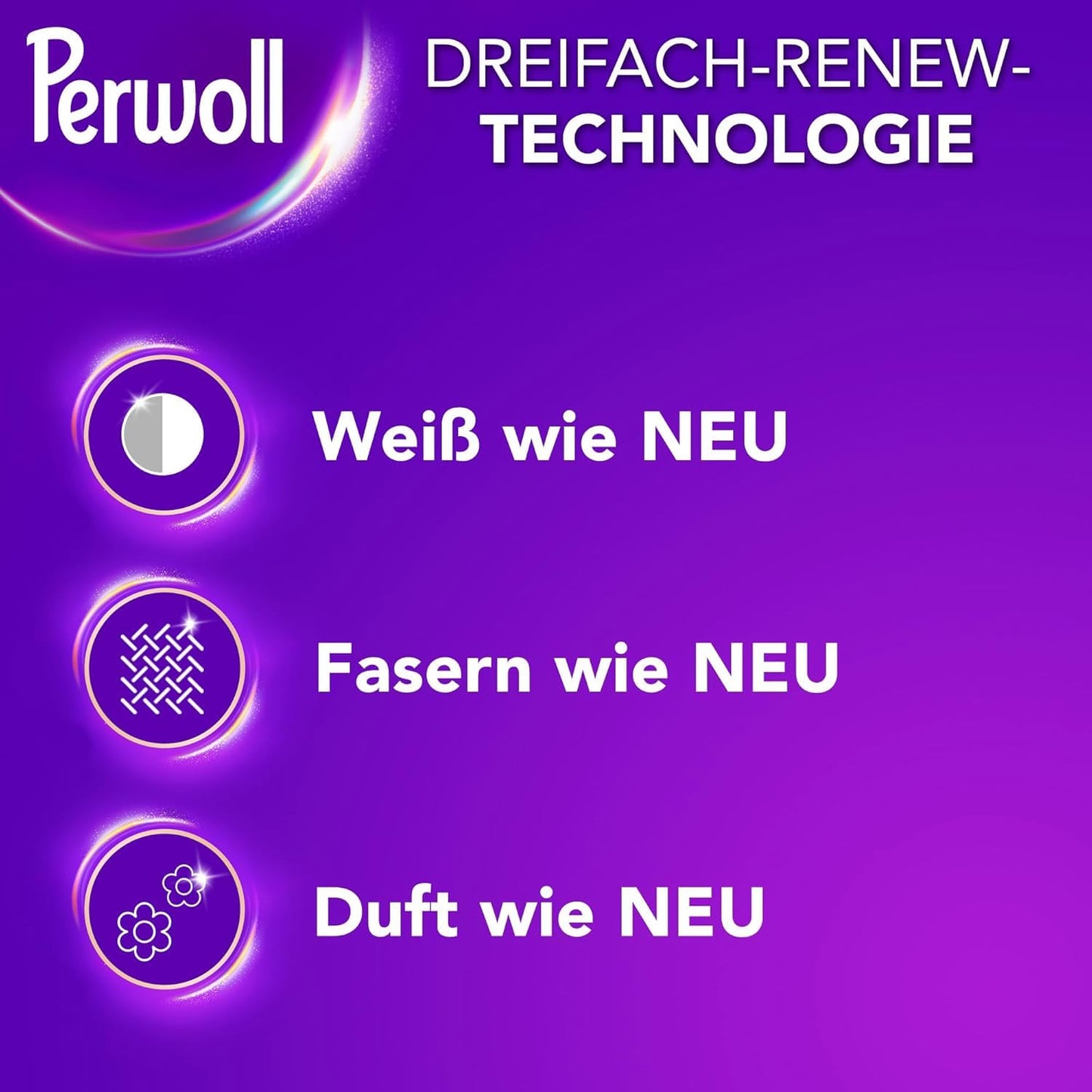Perwoll Renew White - Liquid Detergent For White Laundry, Fine Detergent Strengthens Fibers And Improves Color Intensity (1 x 25 washes)