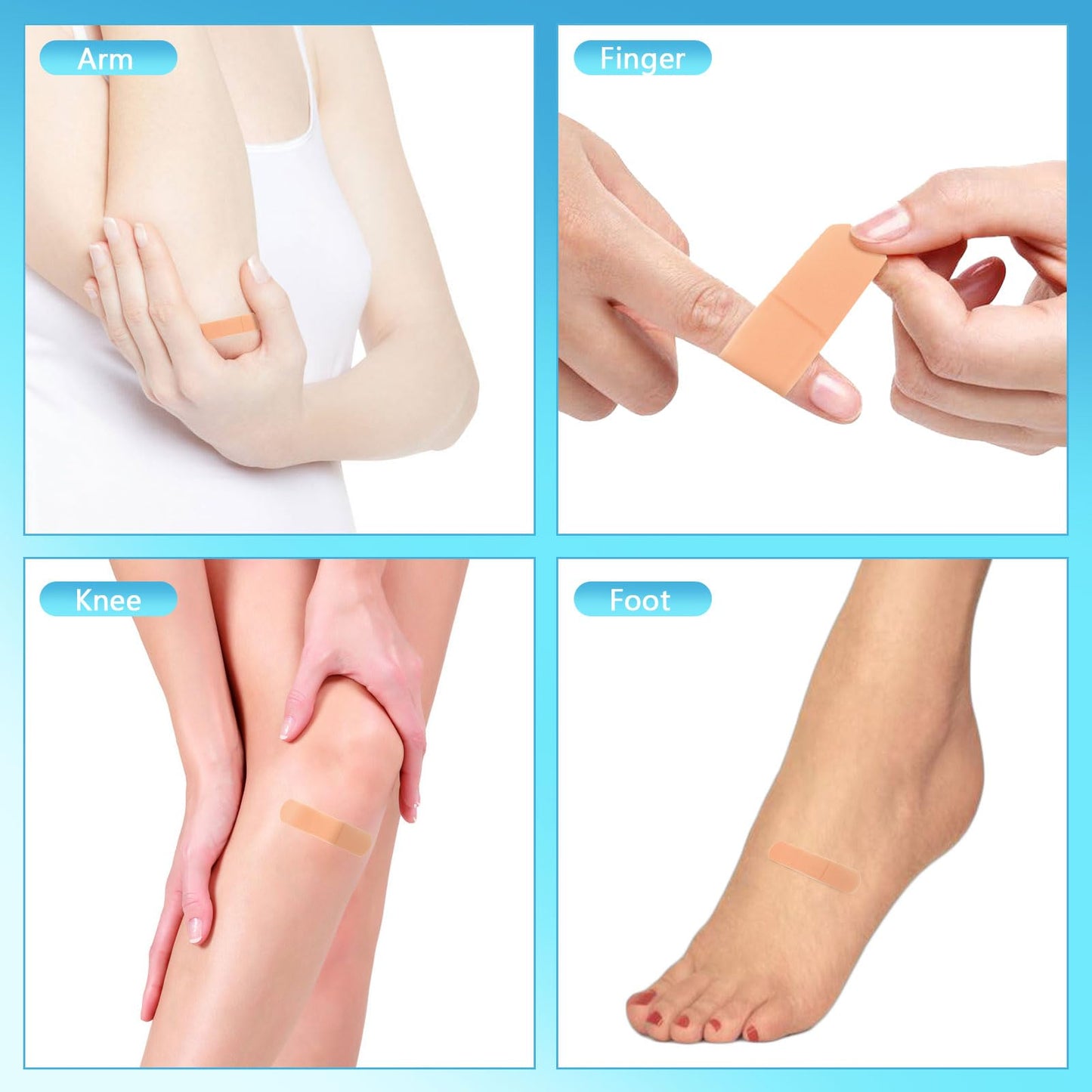 3000 Pcs 1" x 3" Adhesive Bandages Bulk Breathable Adhesive Bandages Waterproof Bandages for Homeless Care Supplies Donation Sensitive Skin Nurses Businesses Travel First Aid Kits