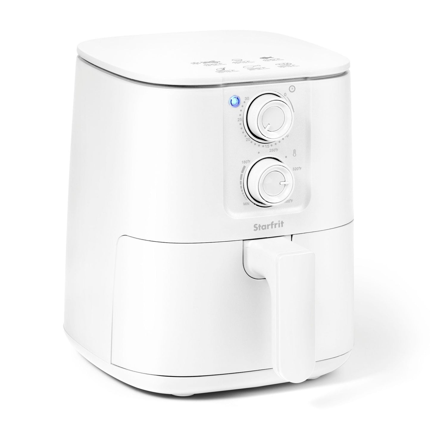 Starfrit Electric Air Fryer – 2QT/1.89L Compact Capacity – Adjustable Temperature Control – Removable Non-Stick Basket – 30-Minute Auto Shut-Off - 900 Watts