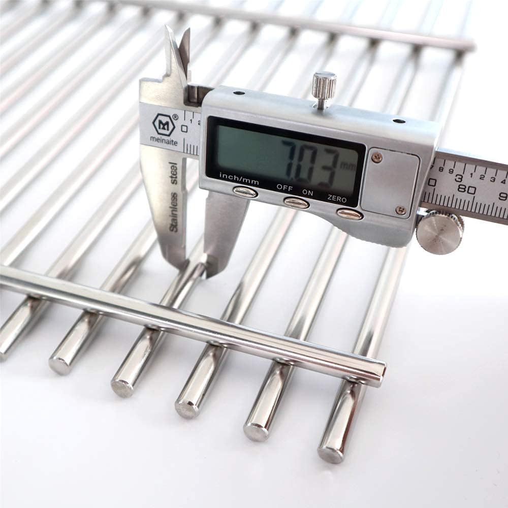 BBQ Cooking Grate for Broil King 9865-14, 9865-17, 9865-24, 9865-34, Stainless Steel Grill Grates Replacement for Broil King, Broil-Mate Gas Grill, Cooking Grids for Boril King Grill Replacement Parts