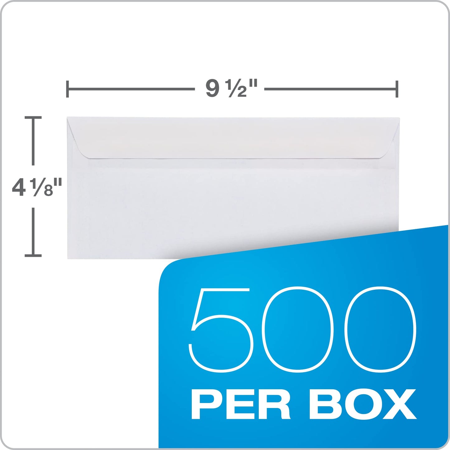 Columbian Envelopes, #10 Double Window Security, Redi-Seal Self-Seal, White, 4-1/8" x 9-1/2", Security-Tinted Interior, 500 Per Box, for Business Statements and Invoices