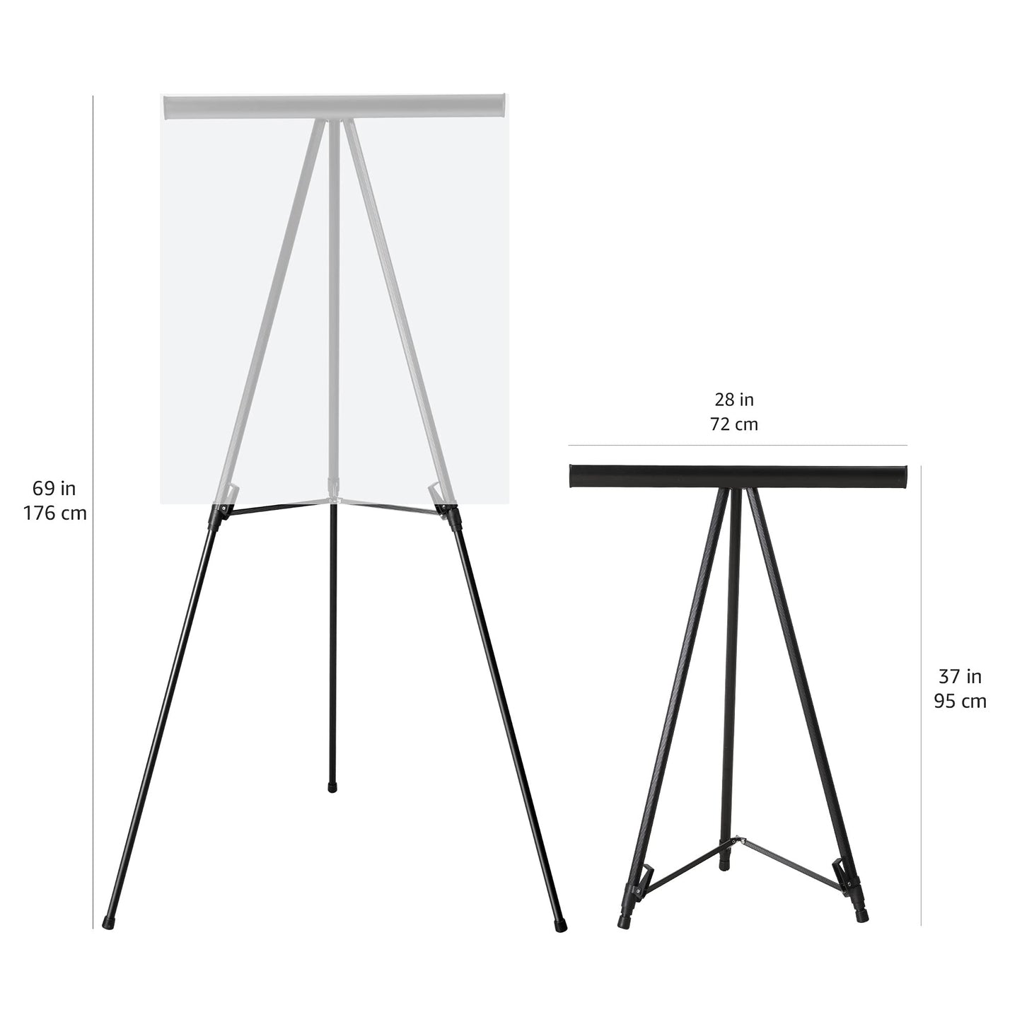 Amazon Basics Heavy Duty Presentation Display Stand Easel, Adjustable Height Telescope Tripod