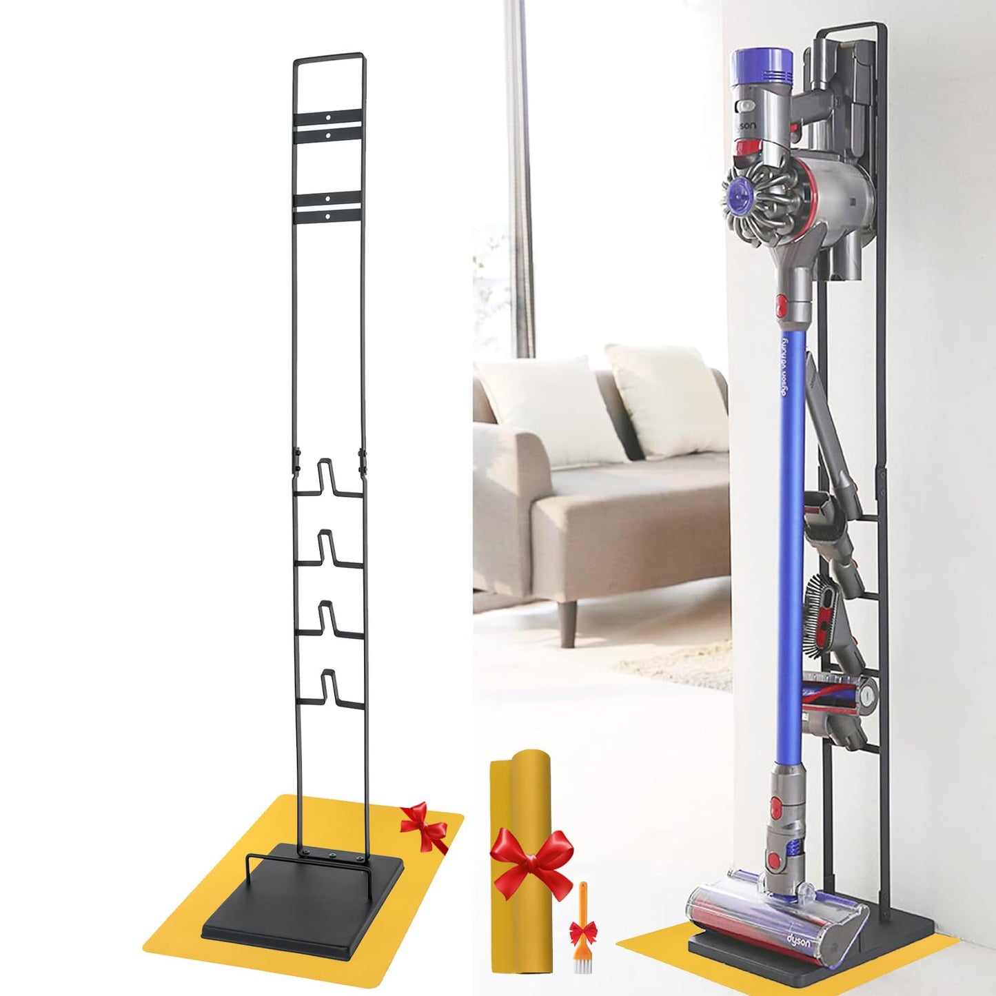 IZSOHHOME Vacuum Stand for Dyson,Storage-Stand-Docking-Station-Holder Compatible with Dyson,Stable Metal Storage Bracket Stand Holder,V6 V7 V8 V10 V11 V12 V15 DC30 DC31 DC34 DC35 DC58 DC59 Cordless
