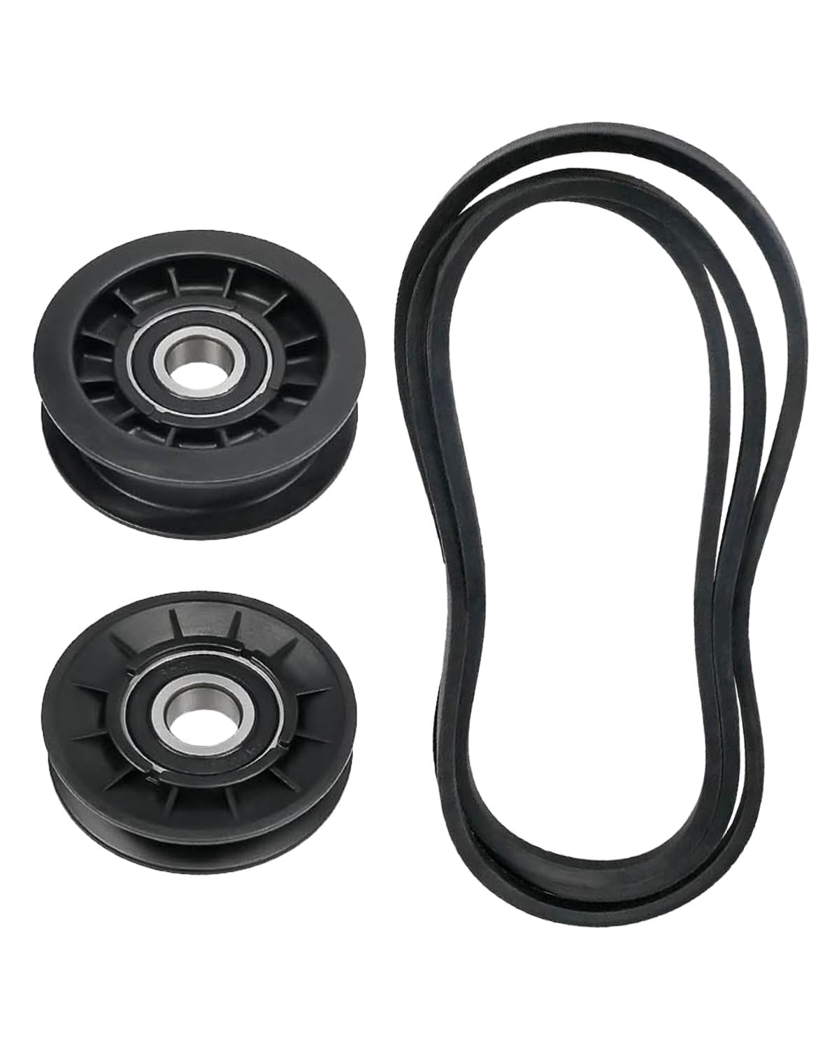 Idler Pulley and Drive Belt Kit Fit for John Deere GX20006 GX20286 GX20287 GX20286-A GX20287-A L100 L110 L120 L130 L107
