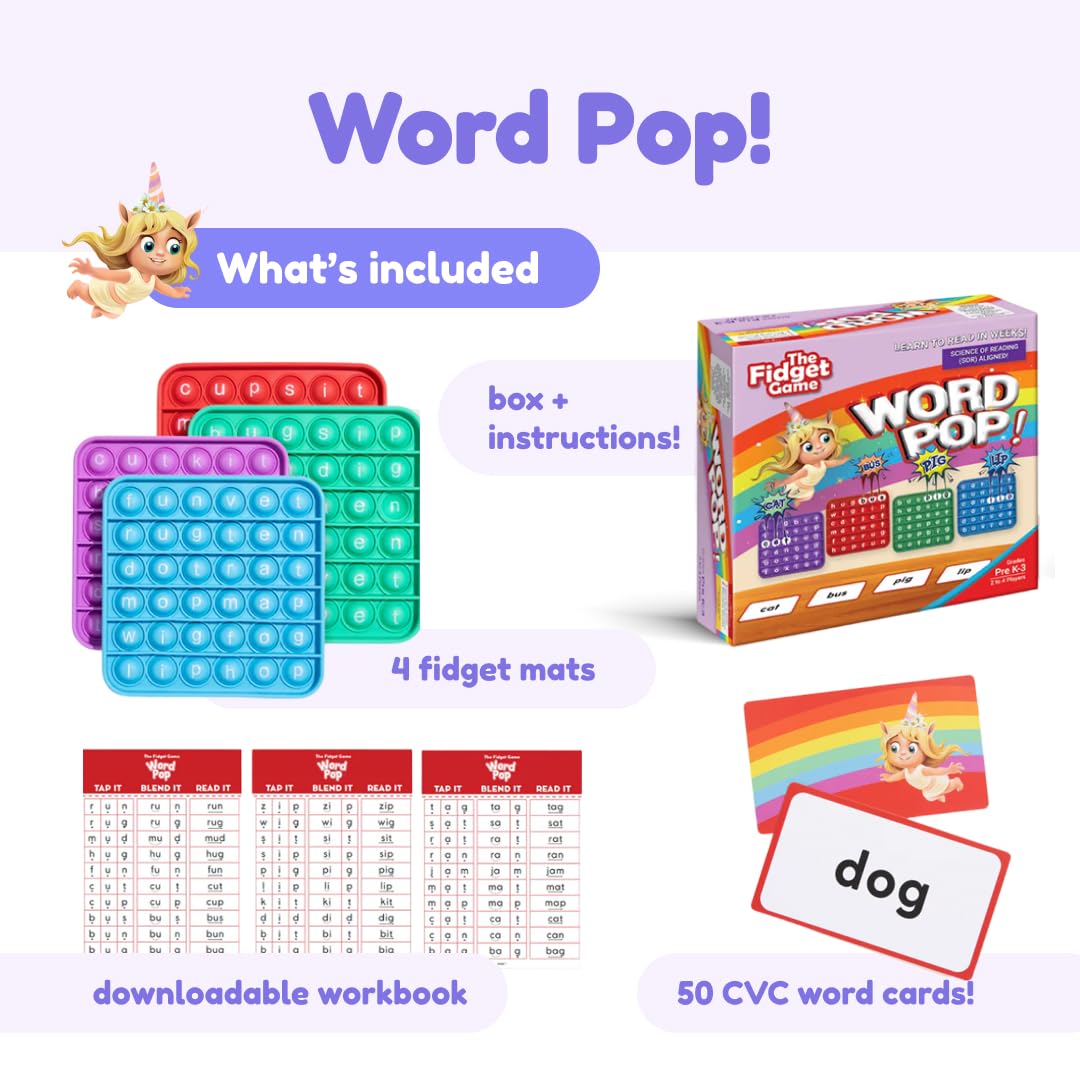 The Fidget Game Word Pop Variation Family (Ultimate Reading Bundle)