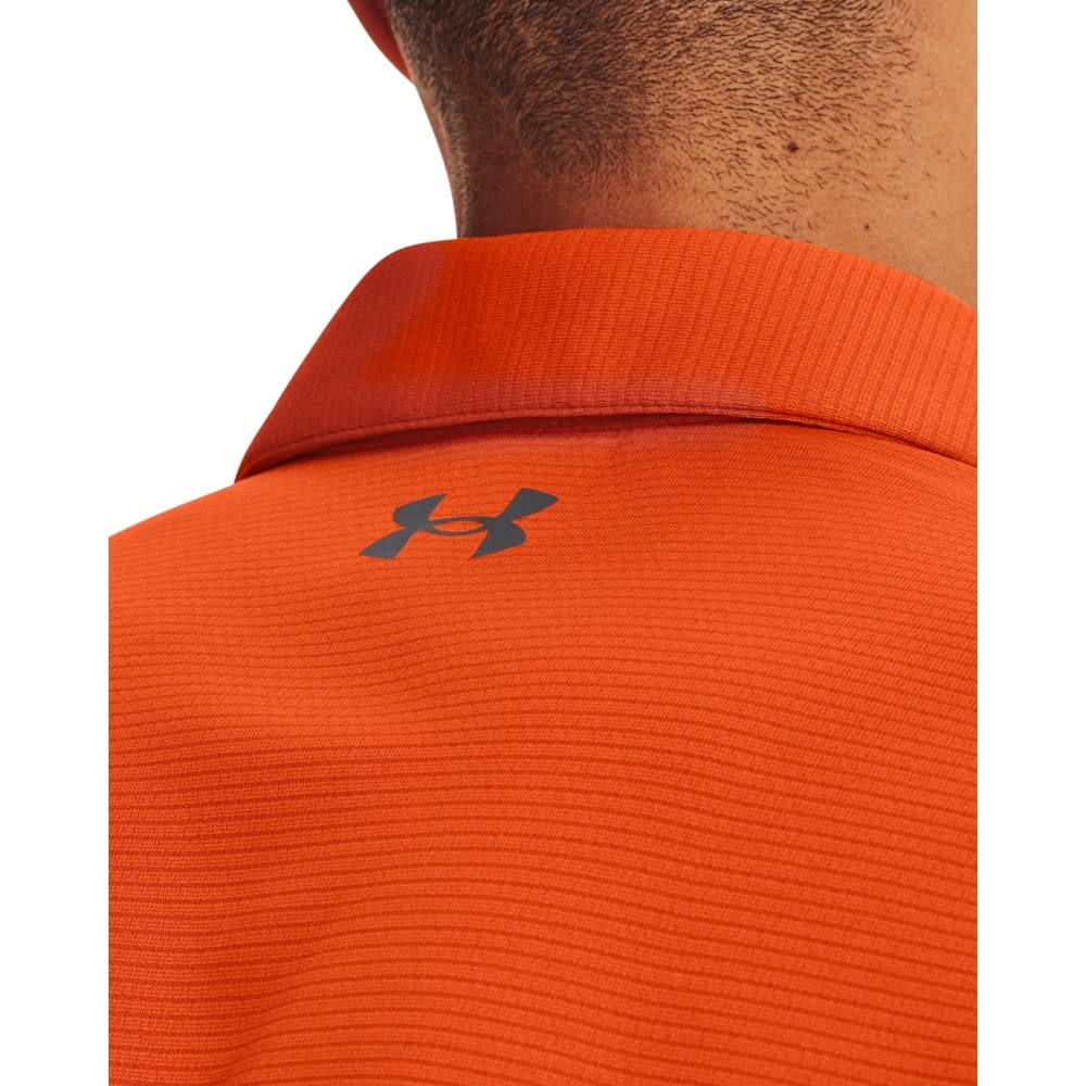 UNDER ARMOUR mens Tech Golf Polo ,Baroque Green (310)/Graphite,X-Small