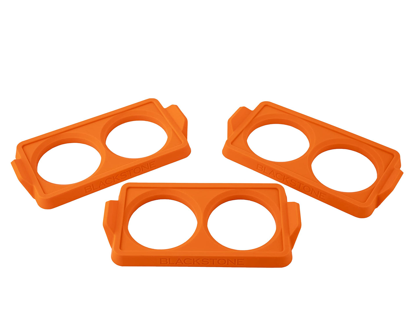 Blackstone 5600 Silicone Egg & Omelet Ring for Breakfast, Non Stick Food Grade Round Egg Cooking Shapers Ring Mold for Pancake, Patties & English Muffin – Portable Griddle Accessories,Orange(Set of 3)