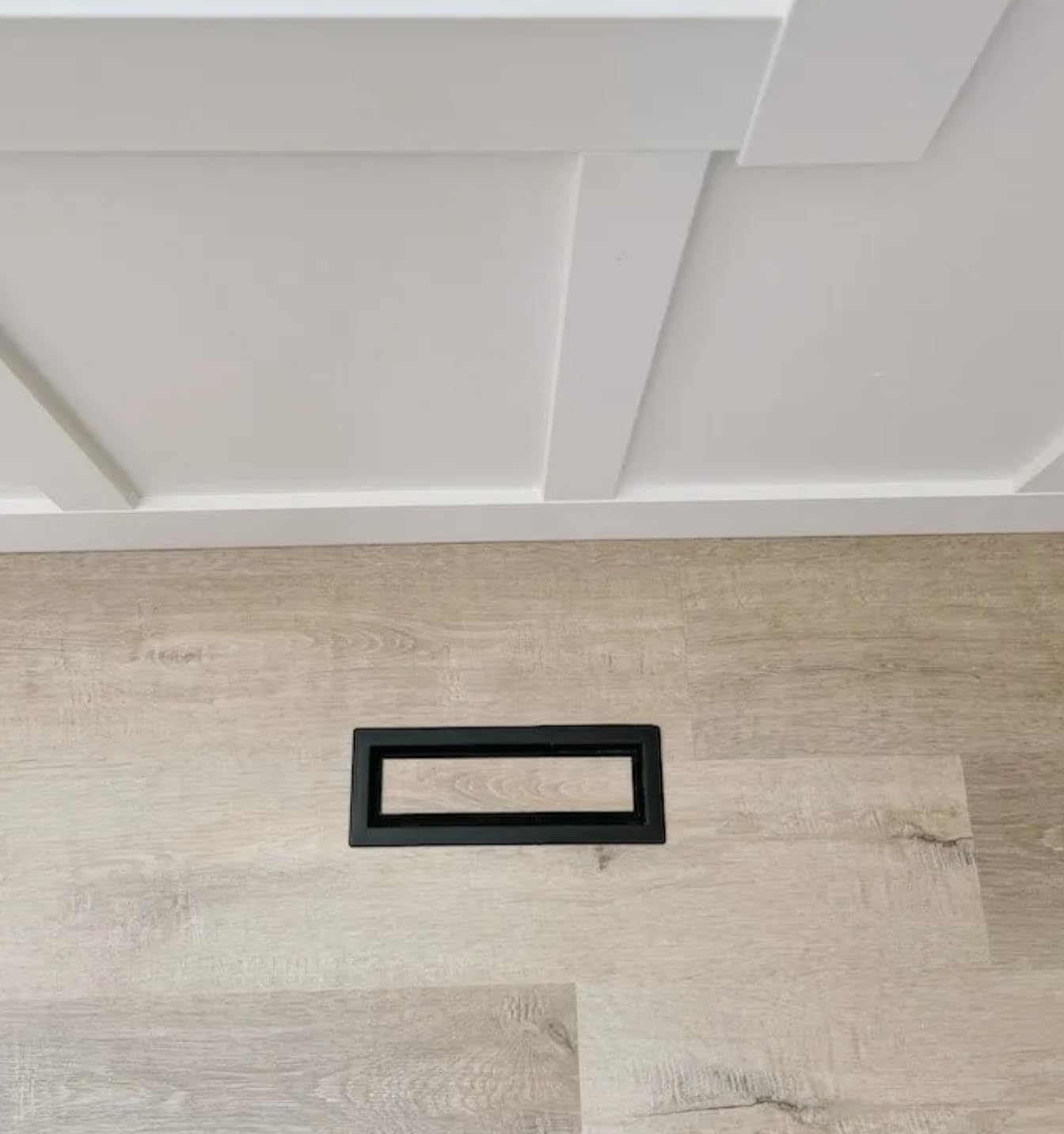 Khan Supply CO 4x10 Metal Floor Vent - Canadian Owned Low Profile Heavy Duty Flush Register, DIY Drop-in Install Air Grille Cover, Unique Click-In Design for Up to 60% More Airflow - 2 Year Warranty
