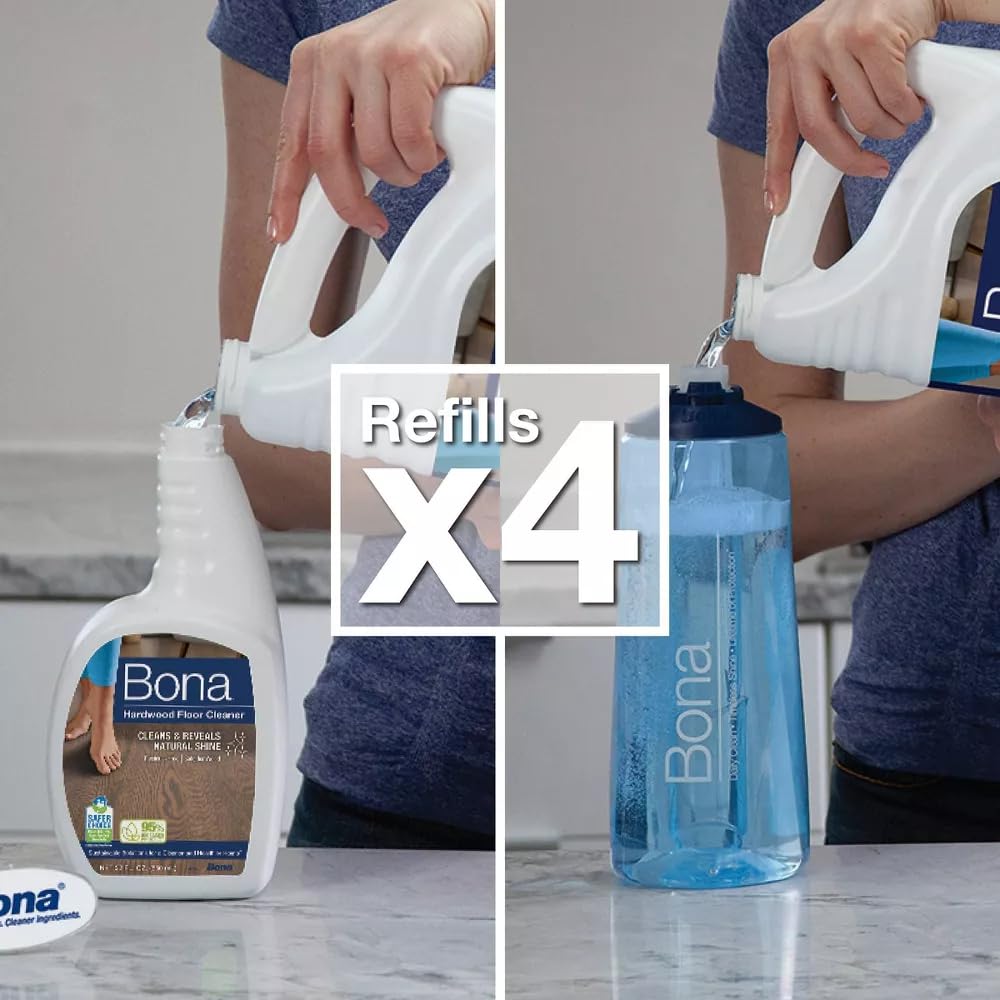 Bona Hardwood Floor Cleaner Refill, 128 Fl Oz (Pack of 1) (128 Fl Oz (Pack of 1))