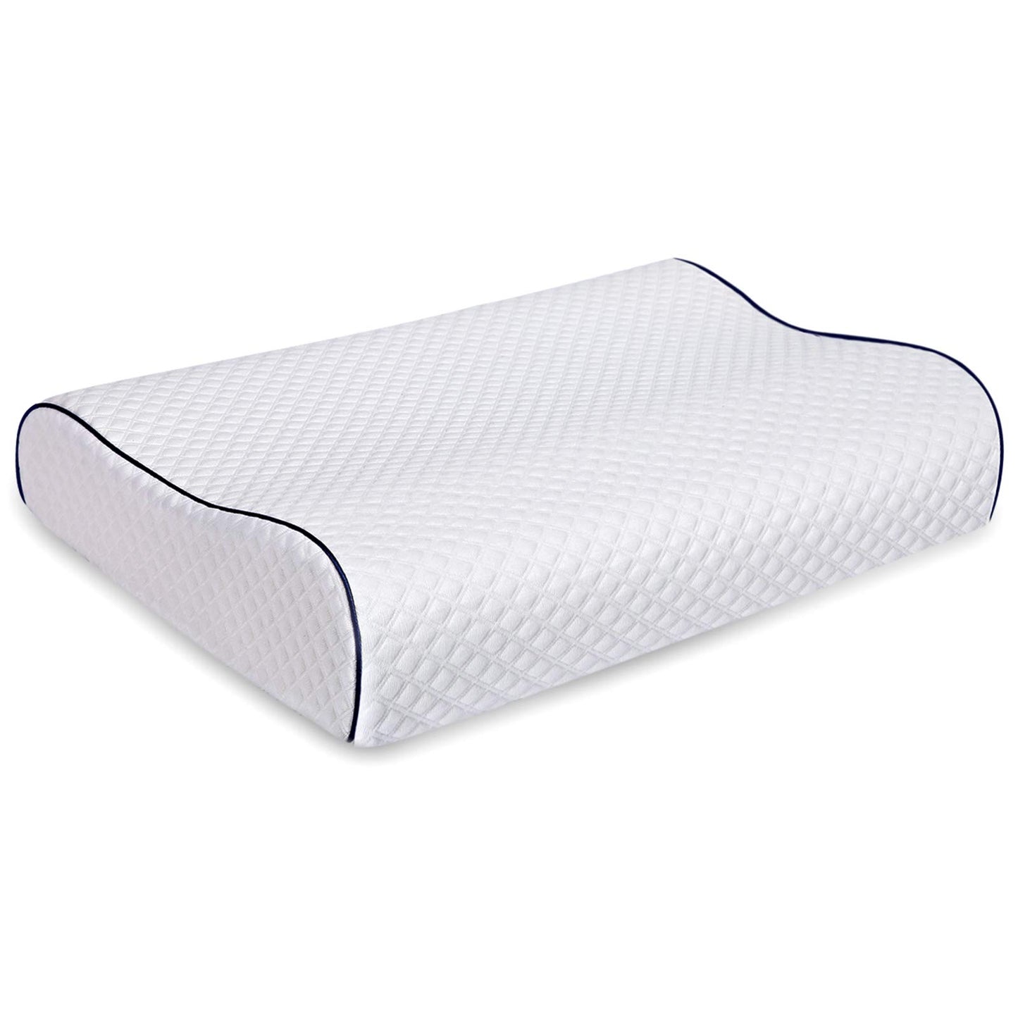 Fityou Ergonomic Memory Foam Neck Pillow,Support Pillow for Neck Pain Relief, Support Pillows for Side Back Stomach Sleepers Washable Cover