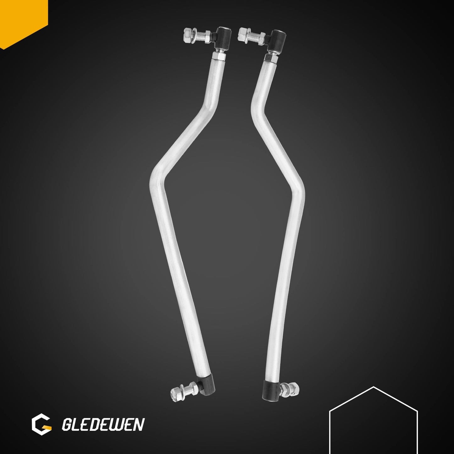 Gledewen Adjustable LH/RH Steering Drag Link Set Fit 436884 & 436885,Compatible with Husqvarna Craftsman AYP Poulan Pro Jonsered Lawn Mower Replace# 532436884 532436885 583513301 & 583513401