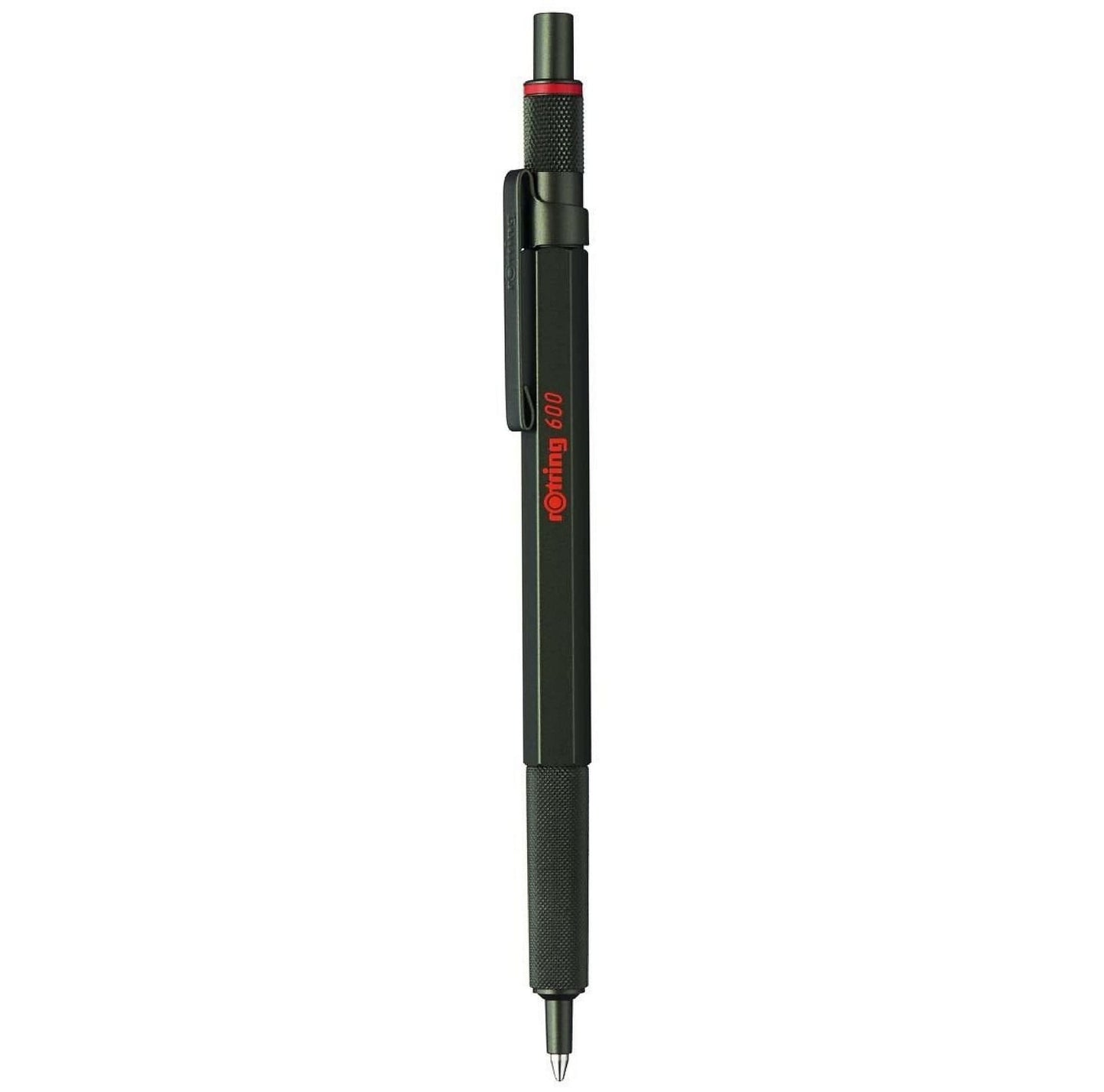 rOtring 600 Ballpoint Pen, Medium Point, Blue Ink, Green Barrel, Refillable